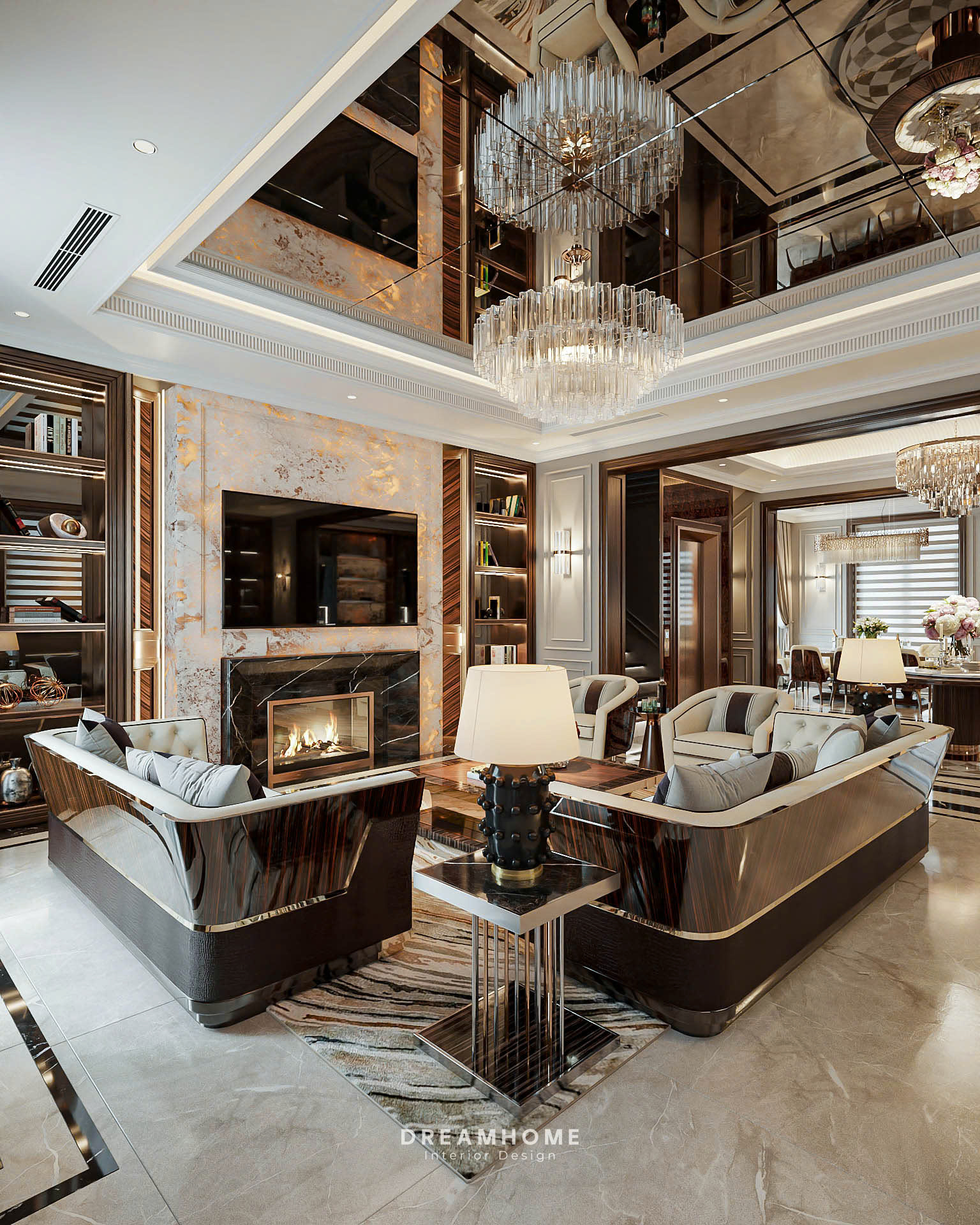 thiết kế nội thất biệt thự vinhomes riverside