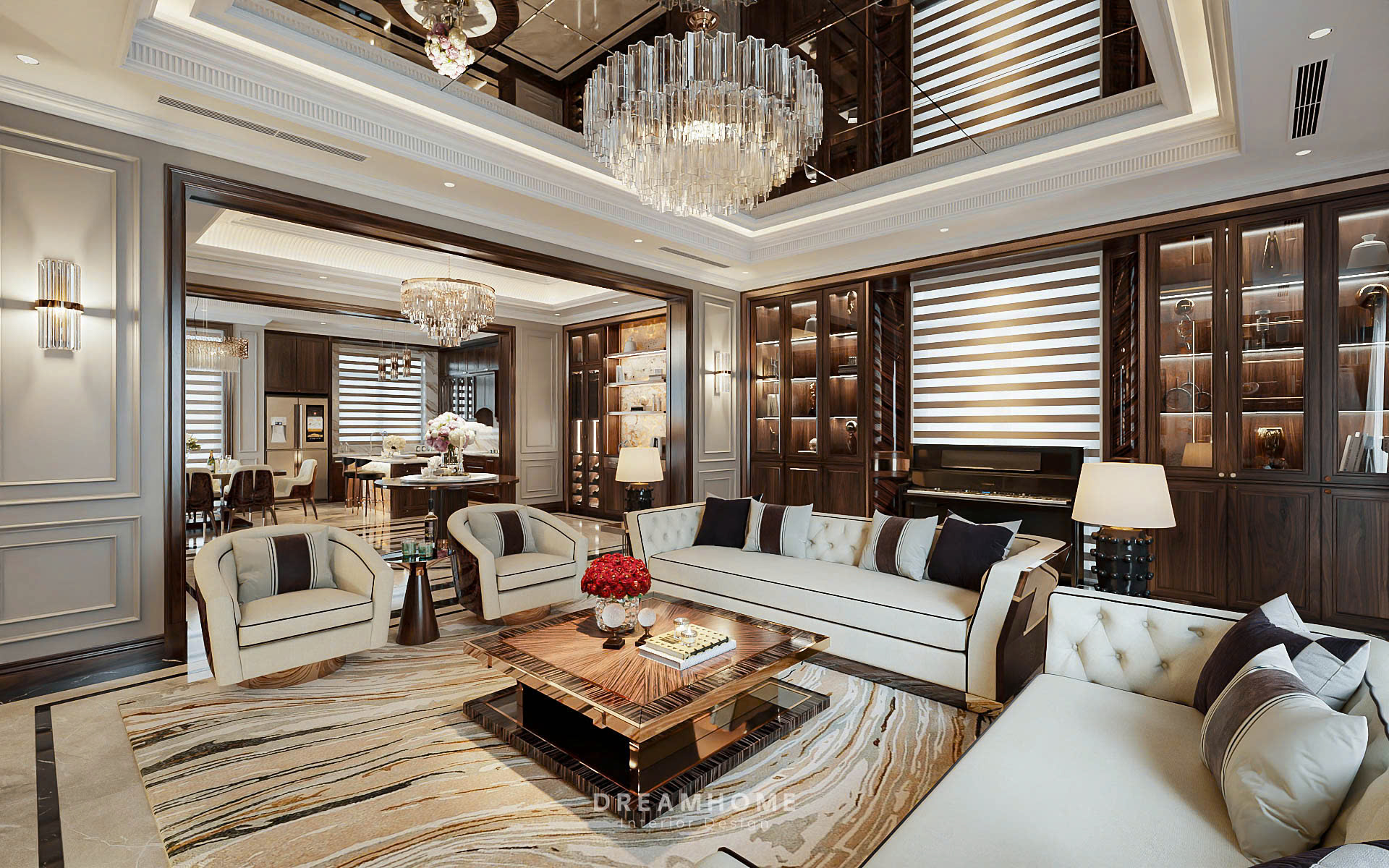 thiết kế nội thất biệt thự vinhomes riverside