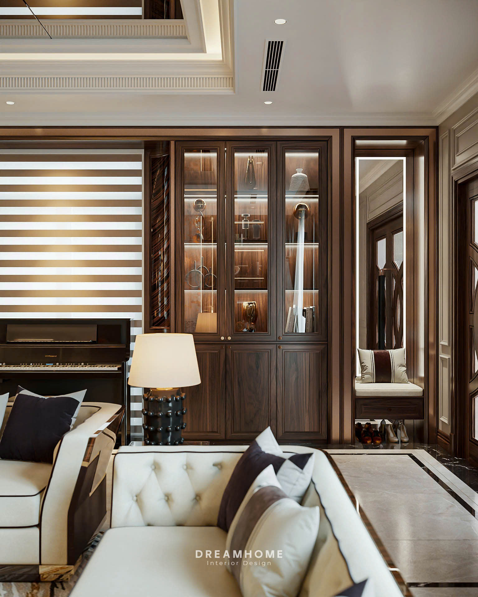 thiết kế nội thất biệt thự vinhomes riverside