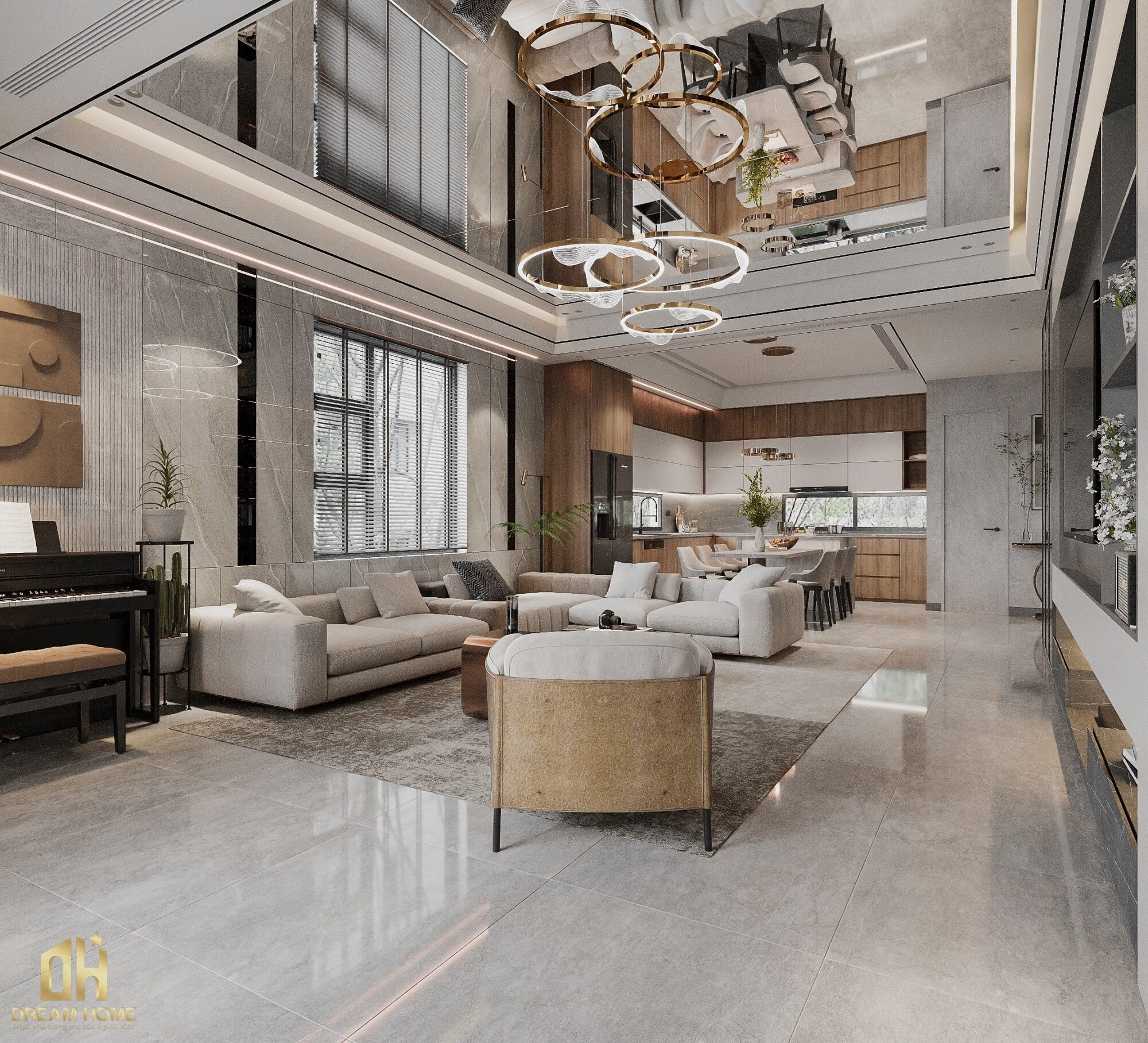 cải tạo nội thất biệt thự vinhomes riverside