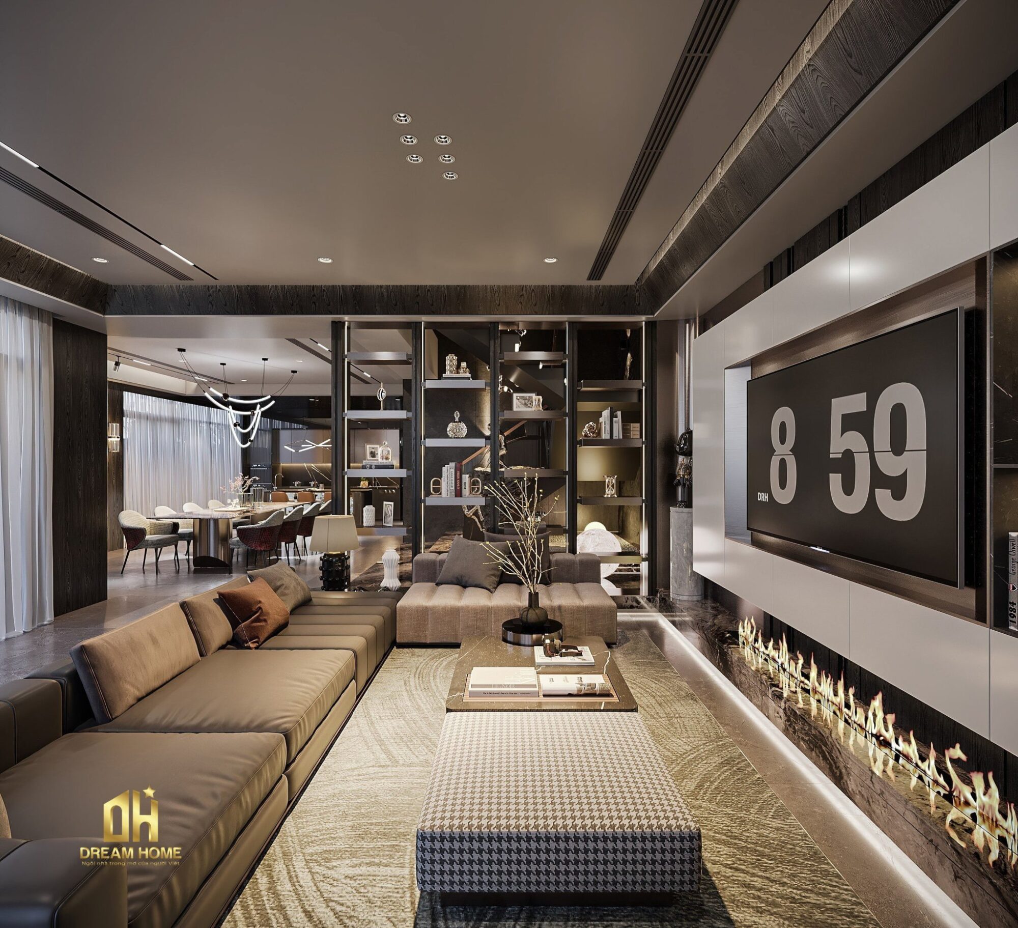 thiết kế nội thất nhà phố