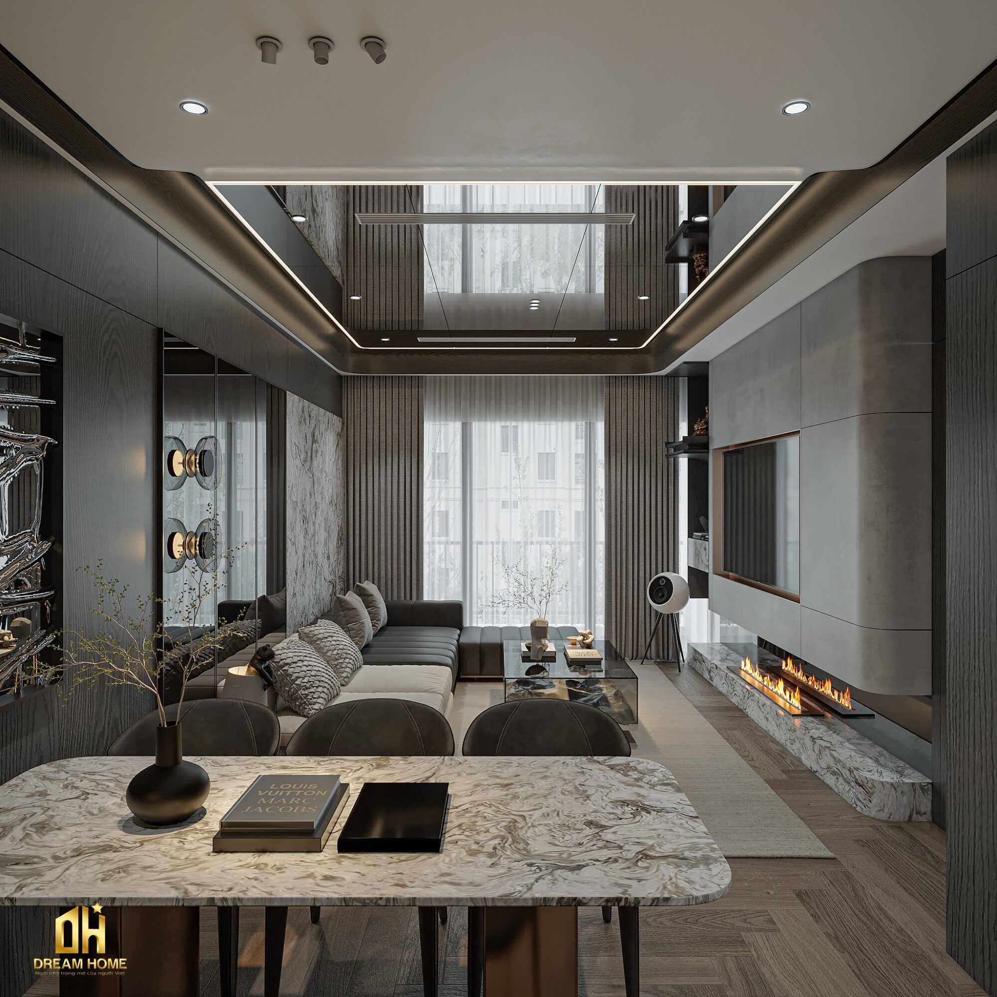 thiết kế nội thất khai sơn city