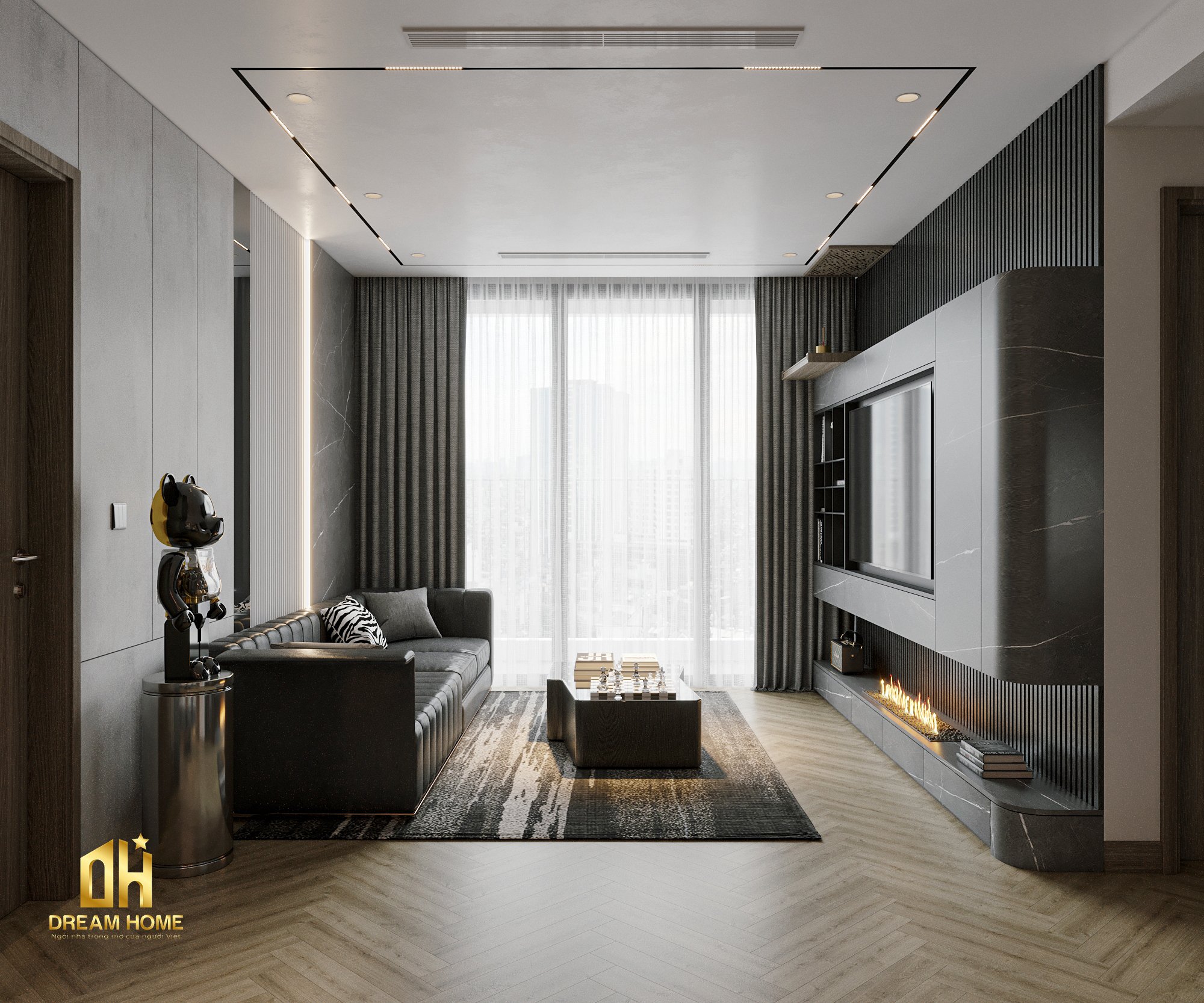 thiết kế nội thất khai sơn city