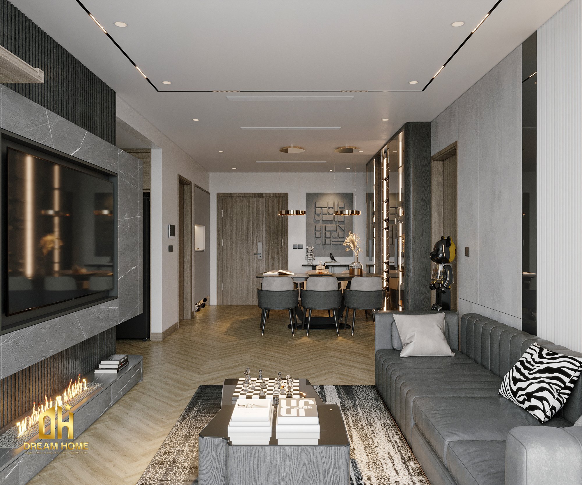 thiết kế nội thất khai sơn city