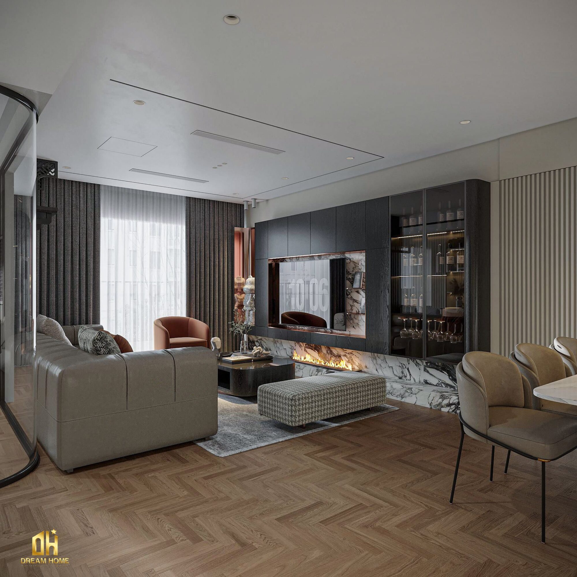 thiết kế nội thất khai sơn city