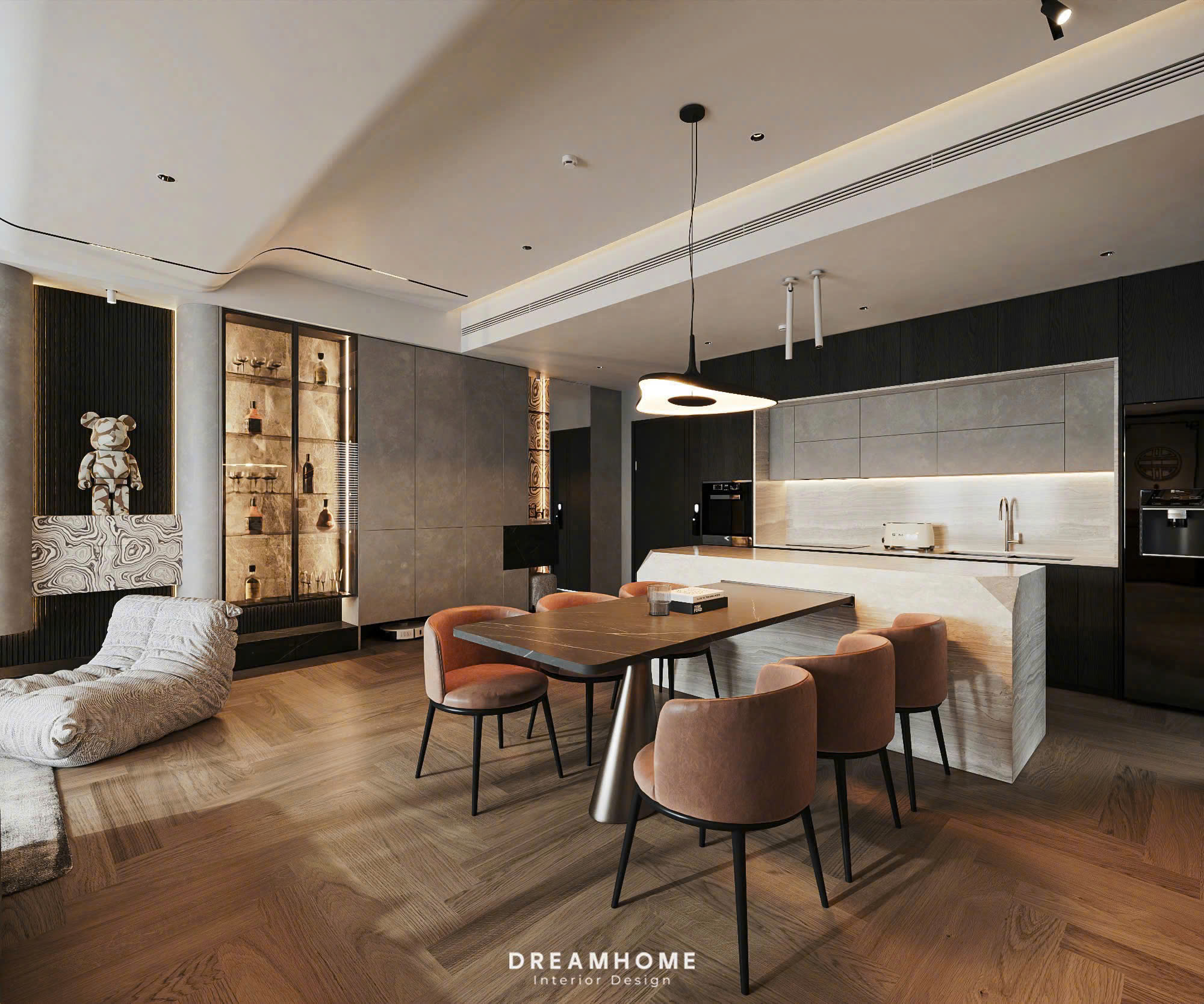 thiết kế nội thất khai sơn city