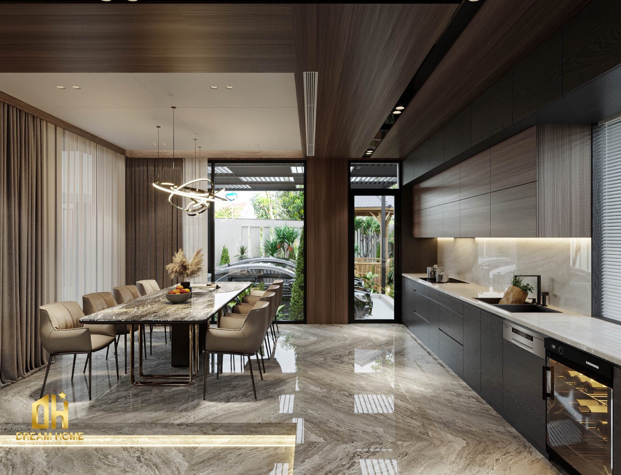 Thiết kế nội thất phòng bếp Vinhomes Cổ Loa giao thoa giữa thẩm mỹ và công năng 16 thiết kế nội thất phòng bếp vinhomes cổ loa