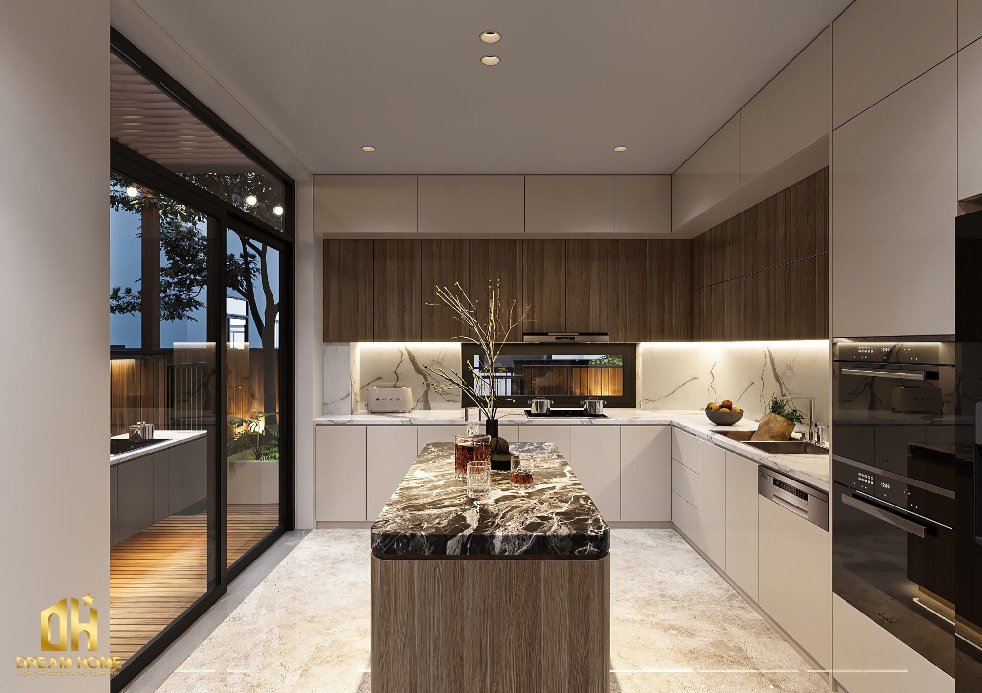 Thiết kế nội thất phòng bếp Vinhomes Cổ Loa giao thoa giữa thẩm mỹ và công năng 73 thiết kế nội thất phòng bếp vinhomes cổ loa