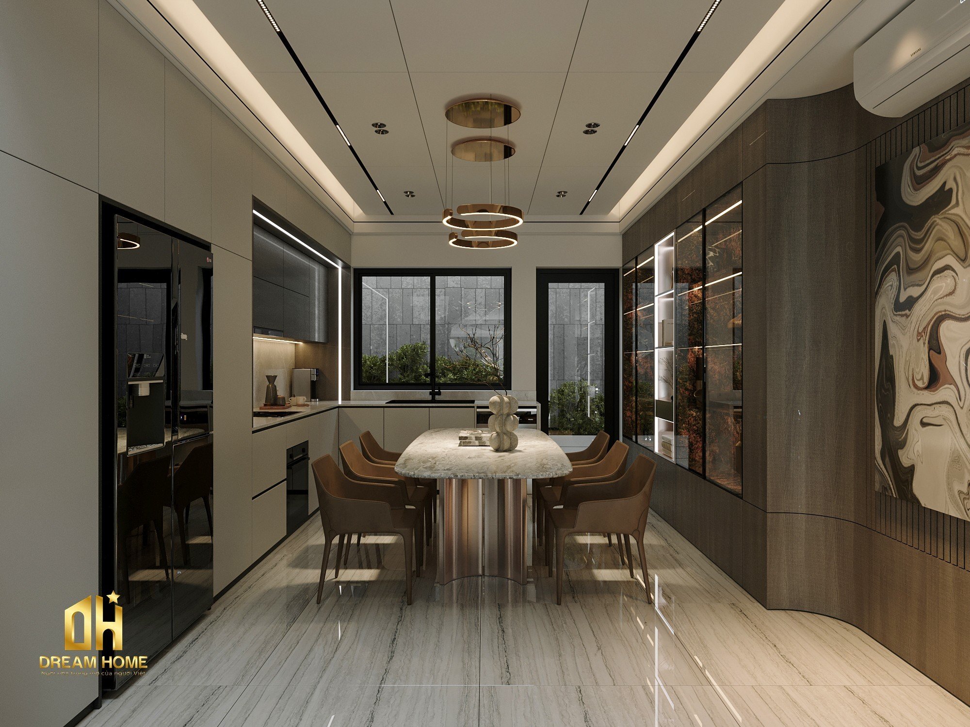 Thiết kế nội thất phòng bếp Vinhomes Cổ Loa giao thoa giữa thẩm mỹ và công năng 25 thiết kế nội thất phòng bếp vinhomes cổ loa