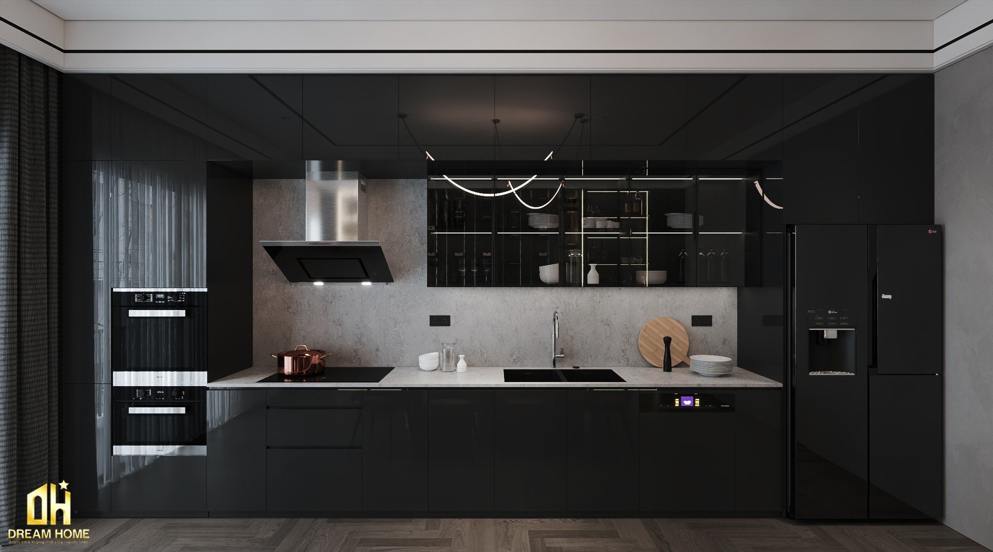 Thiết kế nội thất phòng bếp Vinhomes Cổ Loa giao thoa giữa thẩm mỹ và công năng 33 thiết kế nội thất phòng bếp vinhomes cổ loa