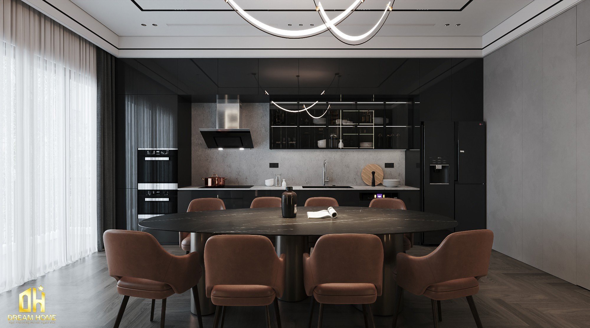 Thiết kế nội thất phòng bếp Vinhomes Cổ Loa giao thoa giữa thẩm mỹ và công năng 37 thiết kế nội thất phòng bếp vinhomes cổ loa