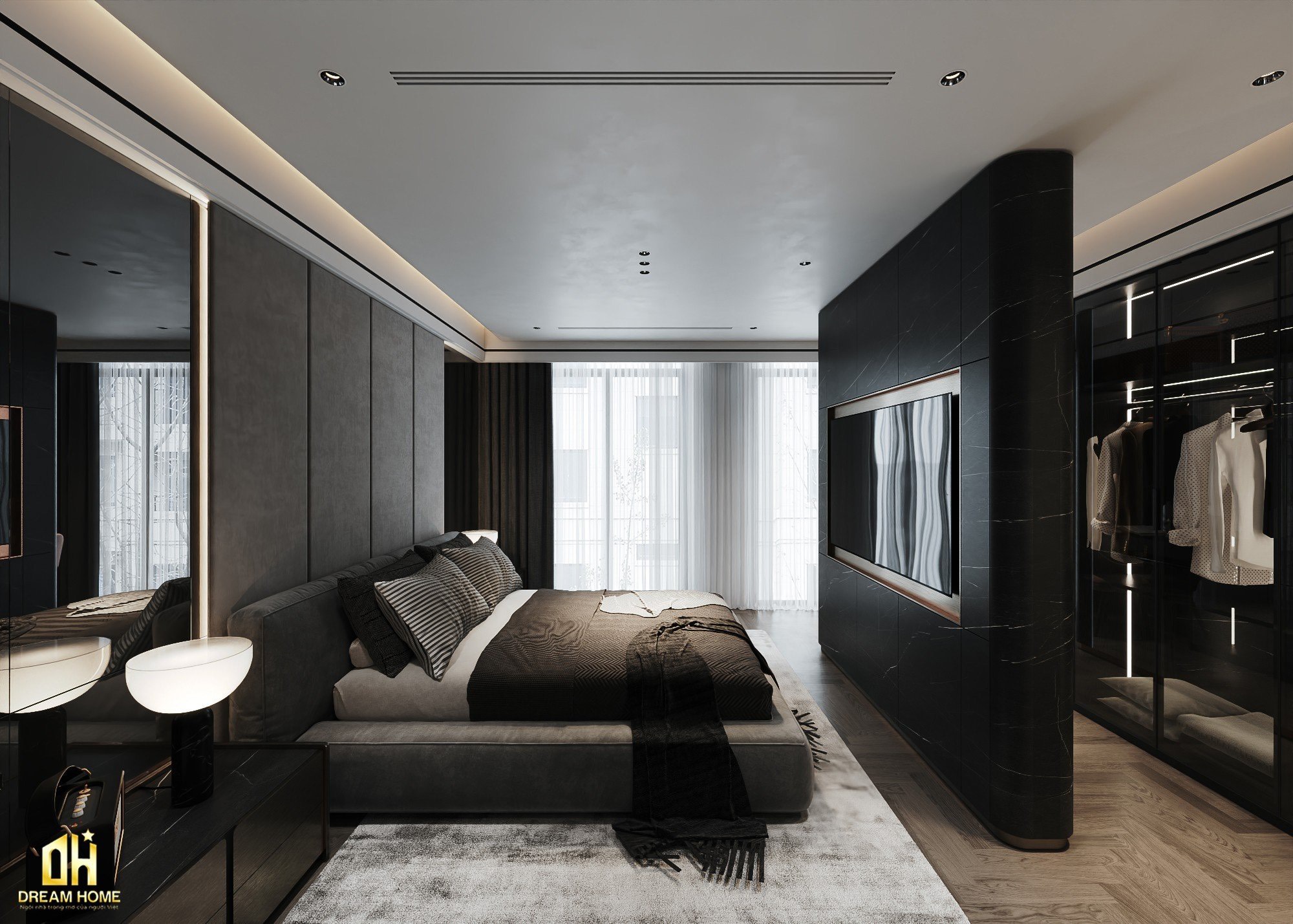 thiết kế nội thất biệt thự vinhomes cổ loa