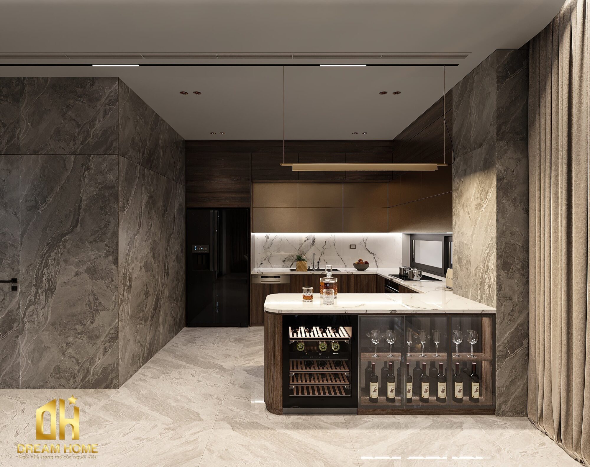 Thiết kế nội thất phòng bếp Vinhomes Cổ Loa giao thoa giữa thẩm mỹ và công năng 82 z4316314248939 a425acedaed18927b2d353c65788cb4e