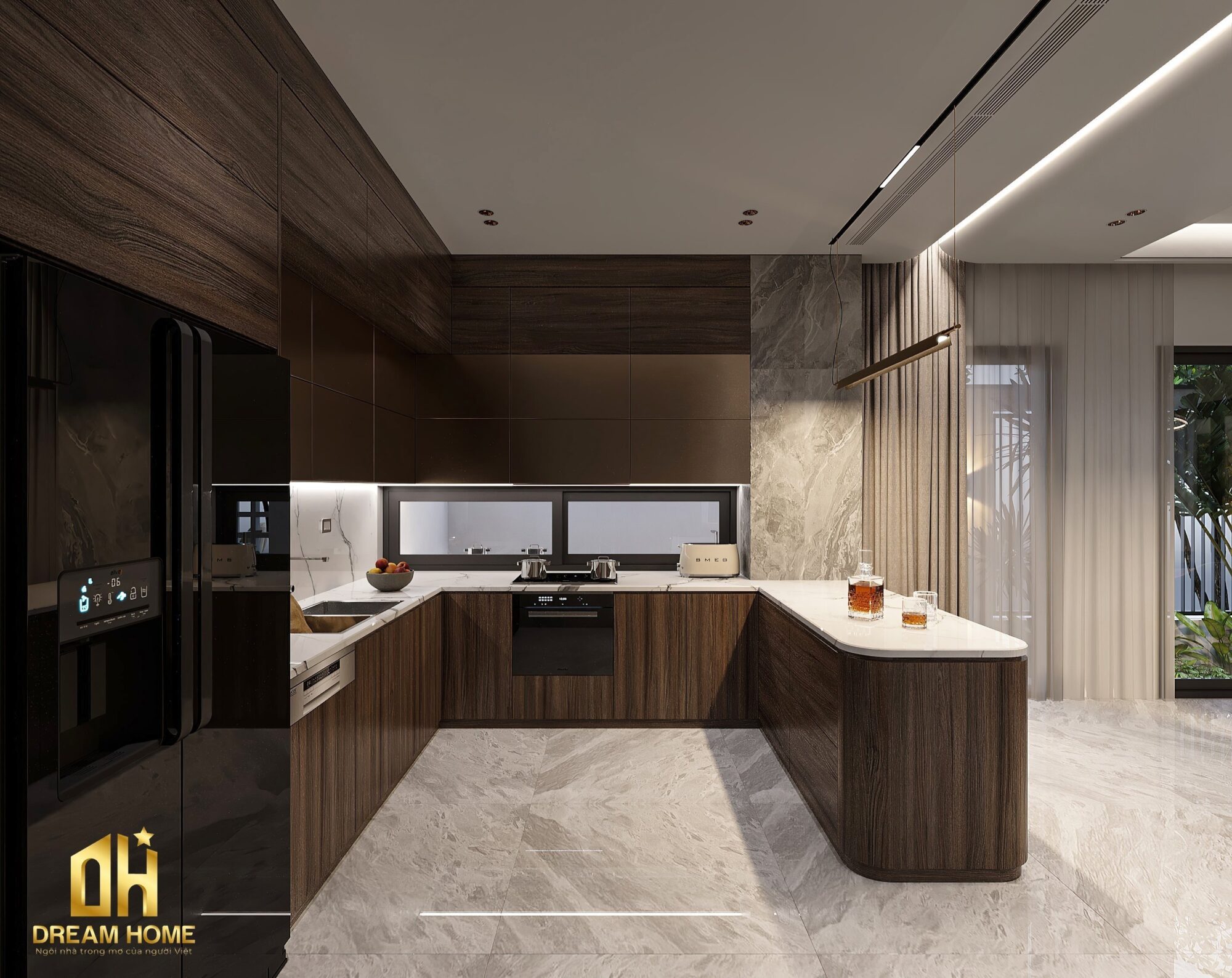 Thiết kế nội thất phòng bếp Vinhomes Cổ Loa giao thoa giữa thẩm mỹ và công năng 83 thiết kế nội thất phòng bếp vinhomes cổ loa