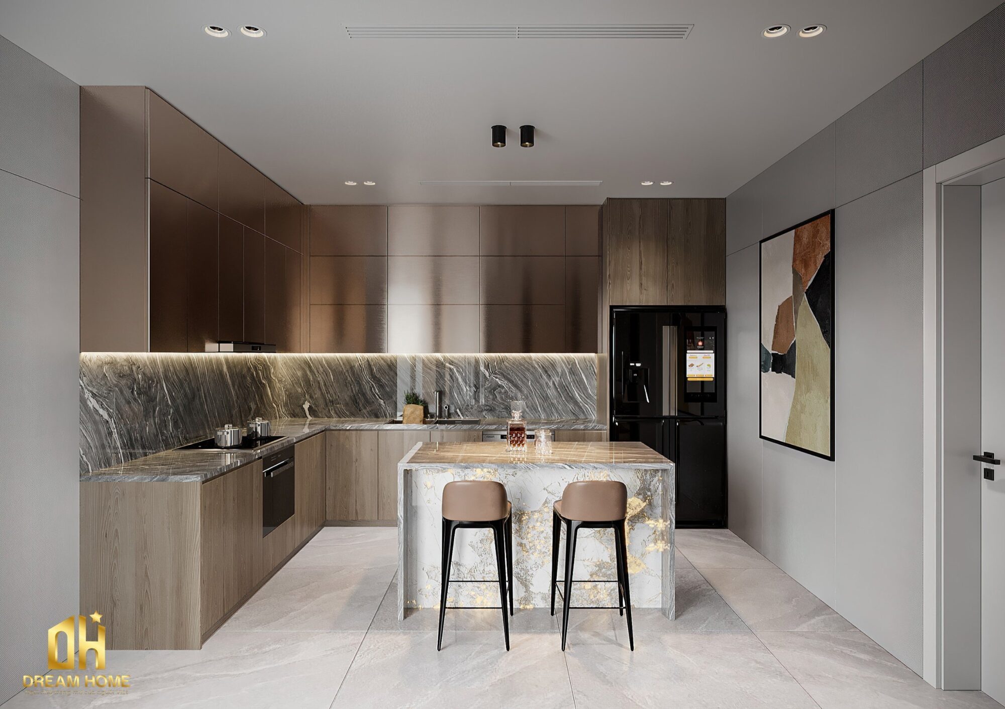 Thiết kế nội thất phòng bếp Vinhomes Cổ Loa giao thoa giữa thẩm mỹ và công năng 11 z4640221418492 52d408be1ecfbb880fd071510a6ae369