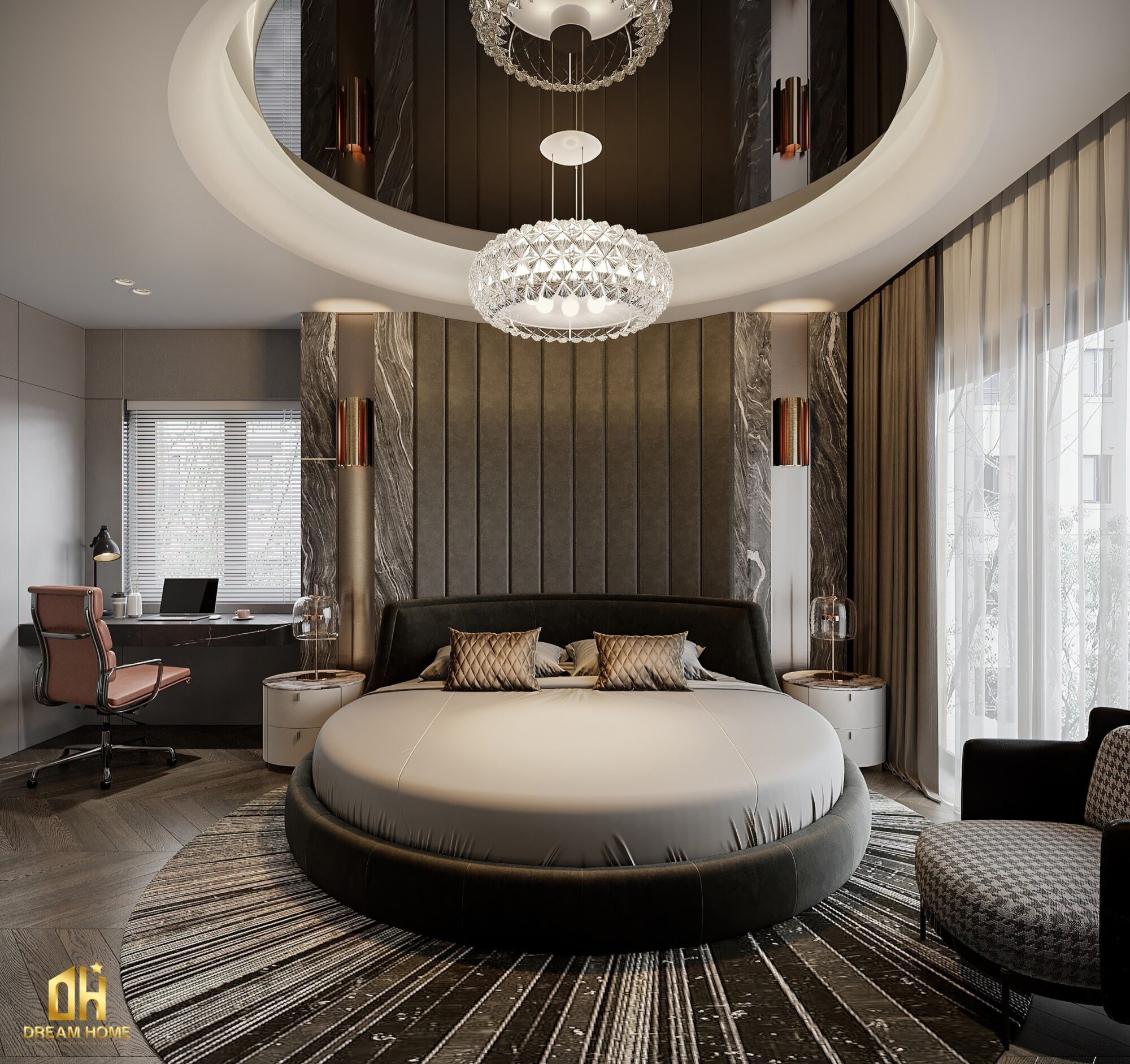 thiết kế nội thất biệt thự vinhomes cổ loa