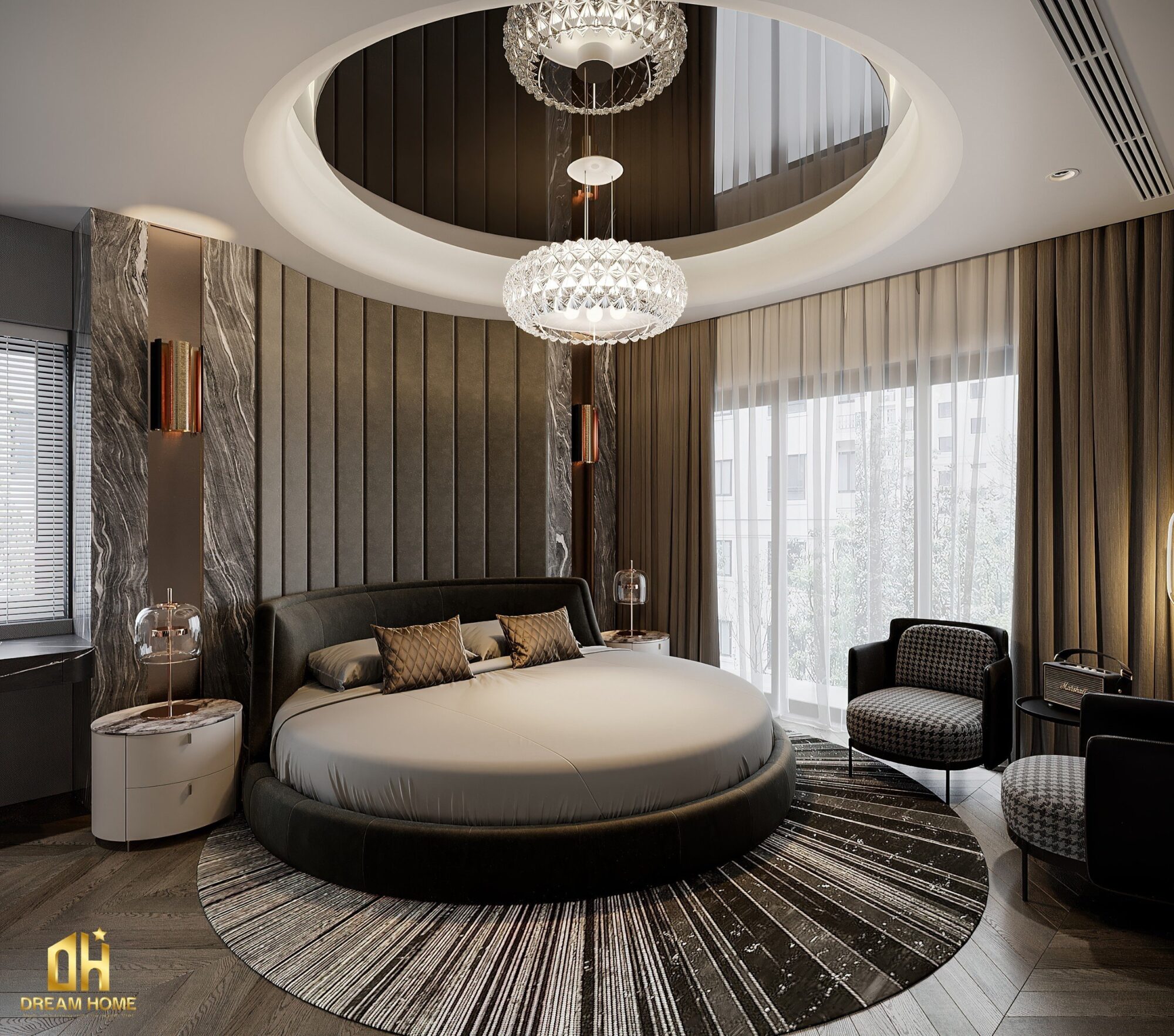 thiết kế nội thất biệt thự vinhomes cổ loa