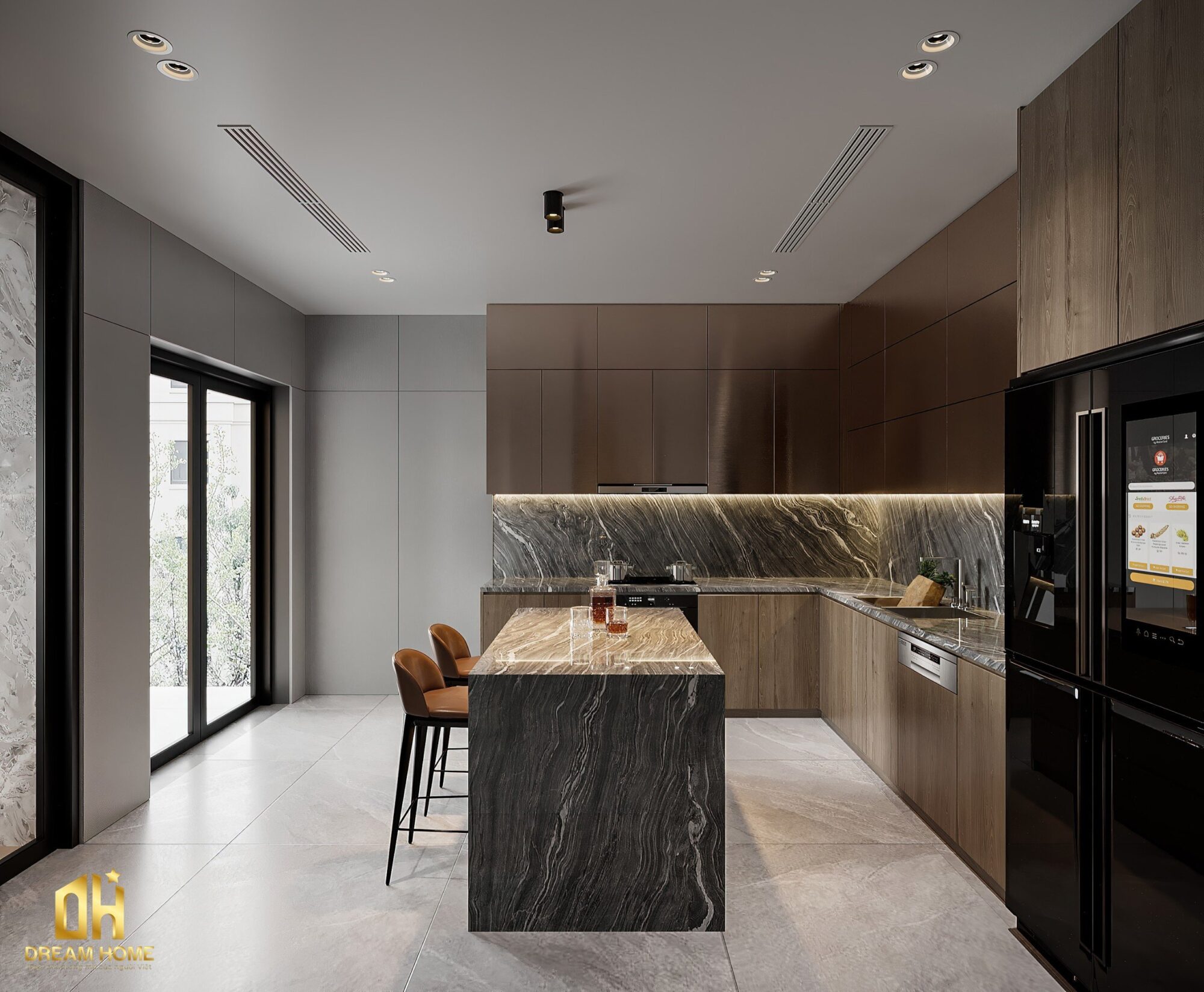 Thiết kế nội thất phòng bếp Vinhomes Cổ Loa giao thoa giữa thẩm mỹ và công năng 13 thiết kế nội thất phòng bếp vinhomes cổ loa