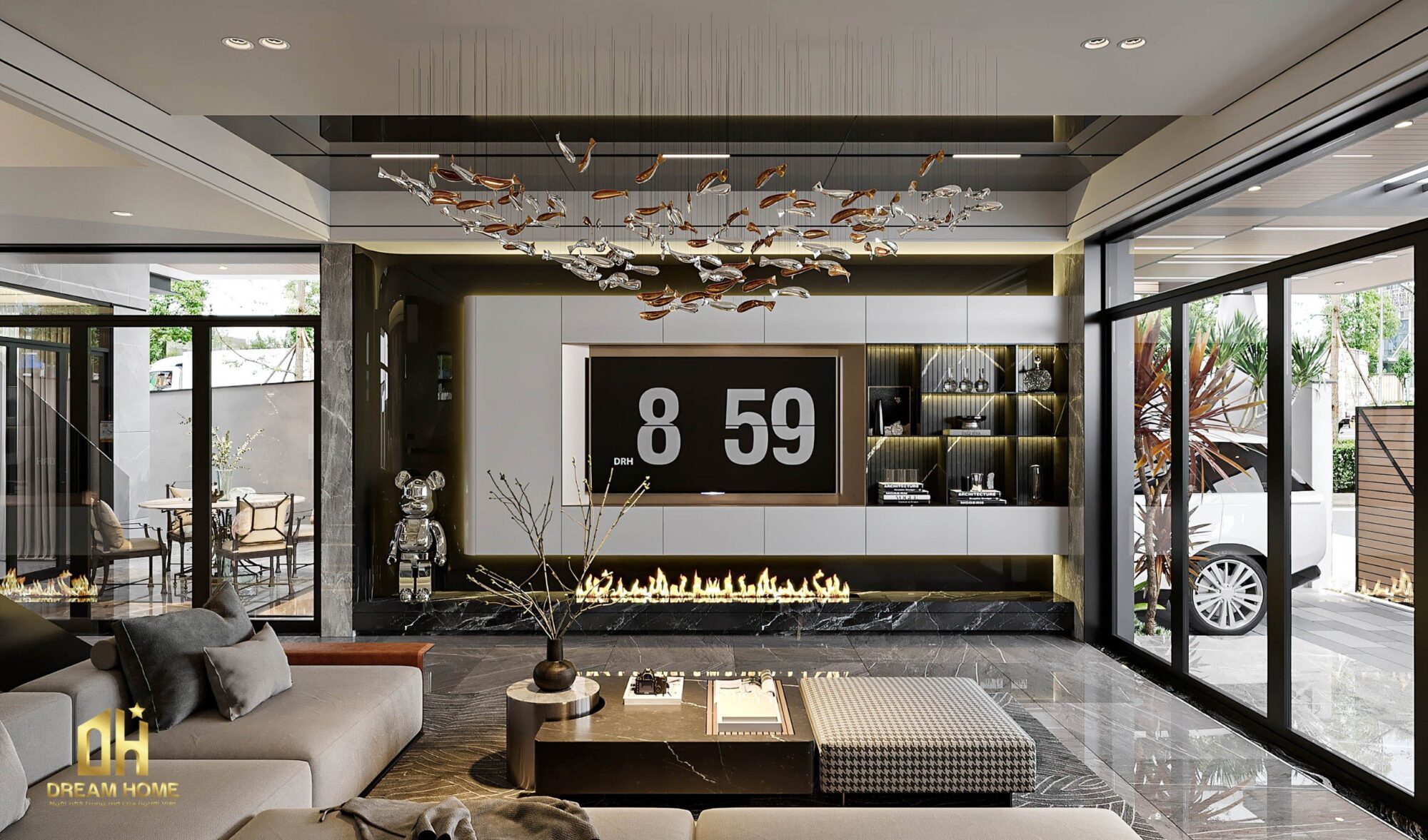 thiết kế nội thất vinhomes cổ loa