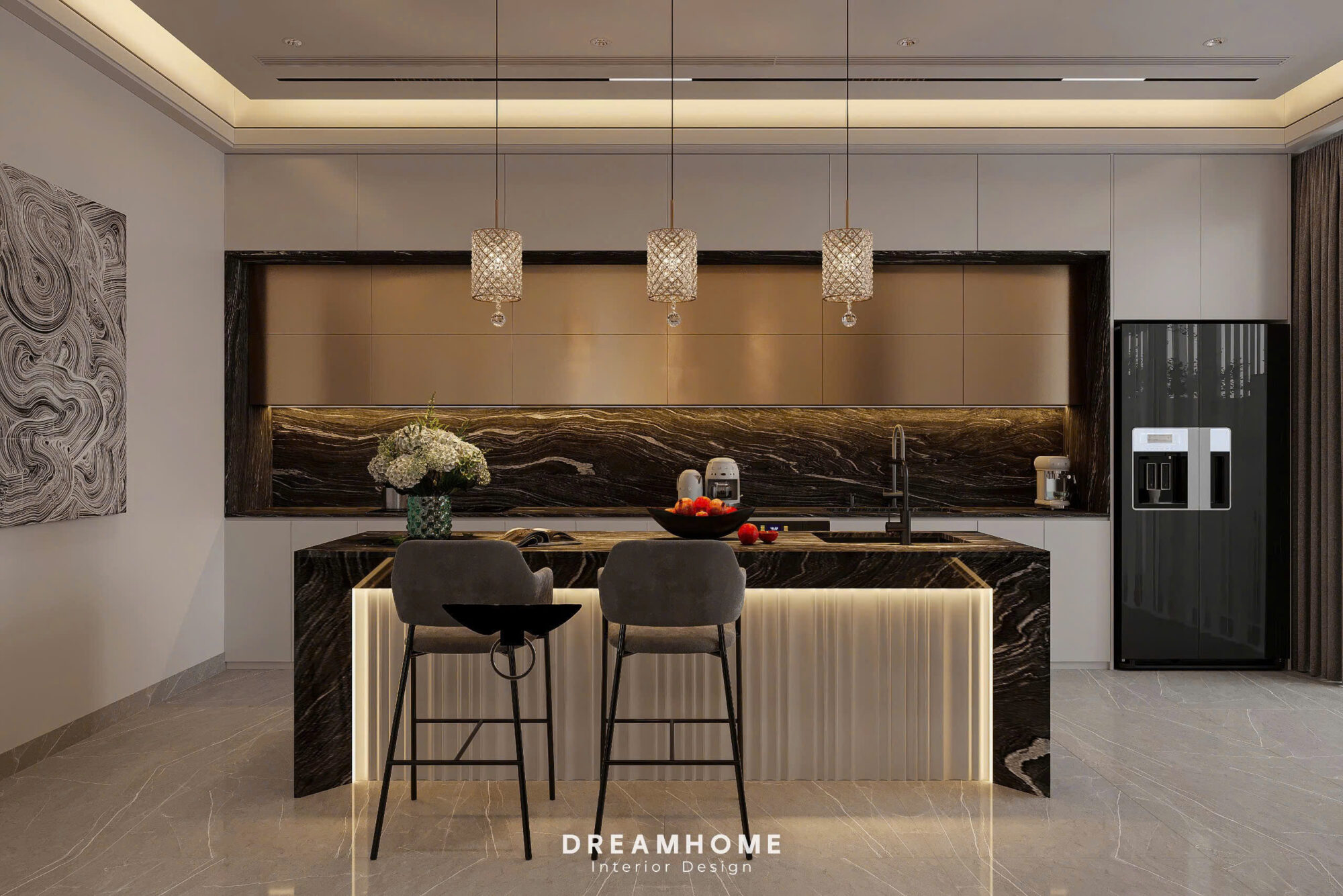 Thiết kế nội thất phòng bếp Vinhomes Cổ Loa giao thoa giữa thẩm mỹ và công năng 49 thiết kế nội thất phòng bếp vinhomes cổ loa