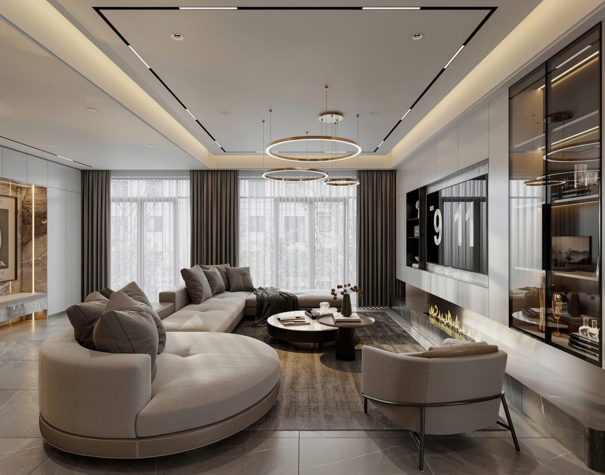 thiết kế nội thất biệt thự vinhomes cổ loa