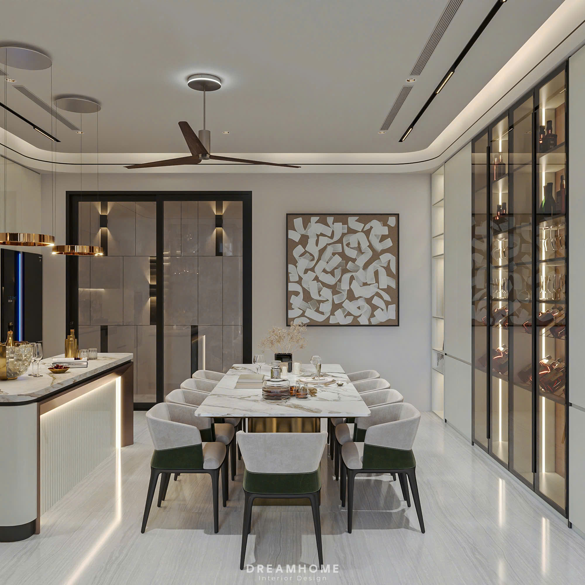 thiết kế nội thất biệt thự vinhomes cổ loa