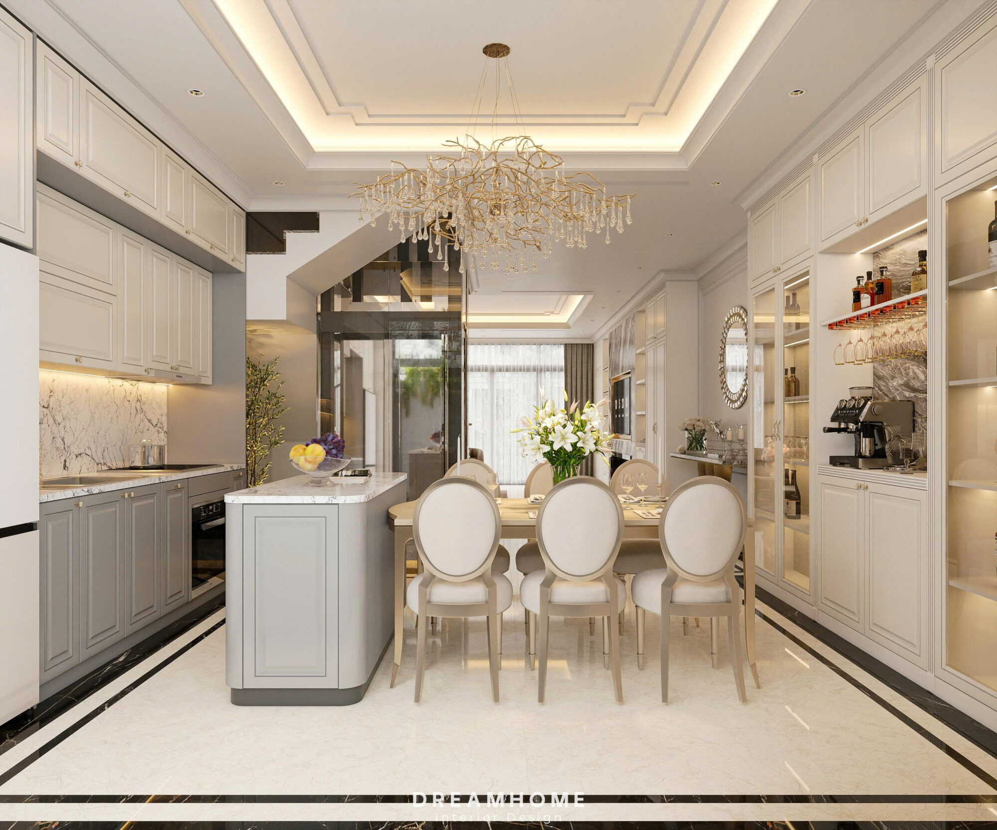 Thiết kế nội thất phòng bếp Vinhomes Cổ Loa giao thoa giữa thẩm mỹ và công năng 59 z6842492793135 bb03b20e7985e061680843adf6ab1275