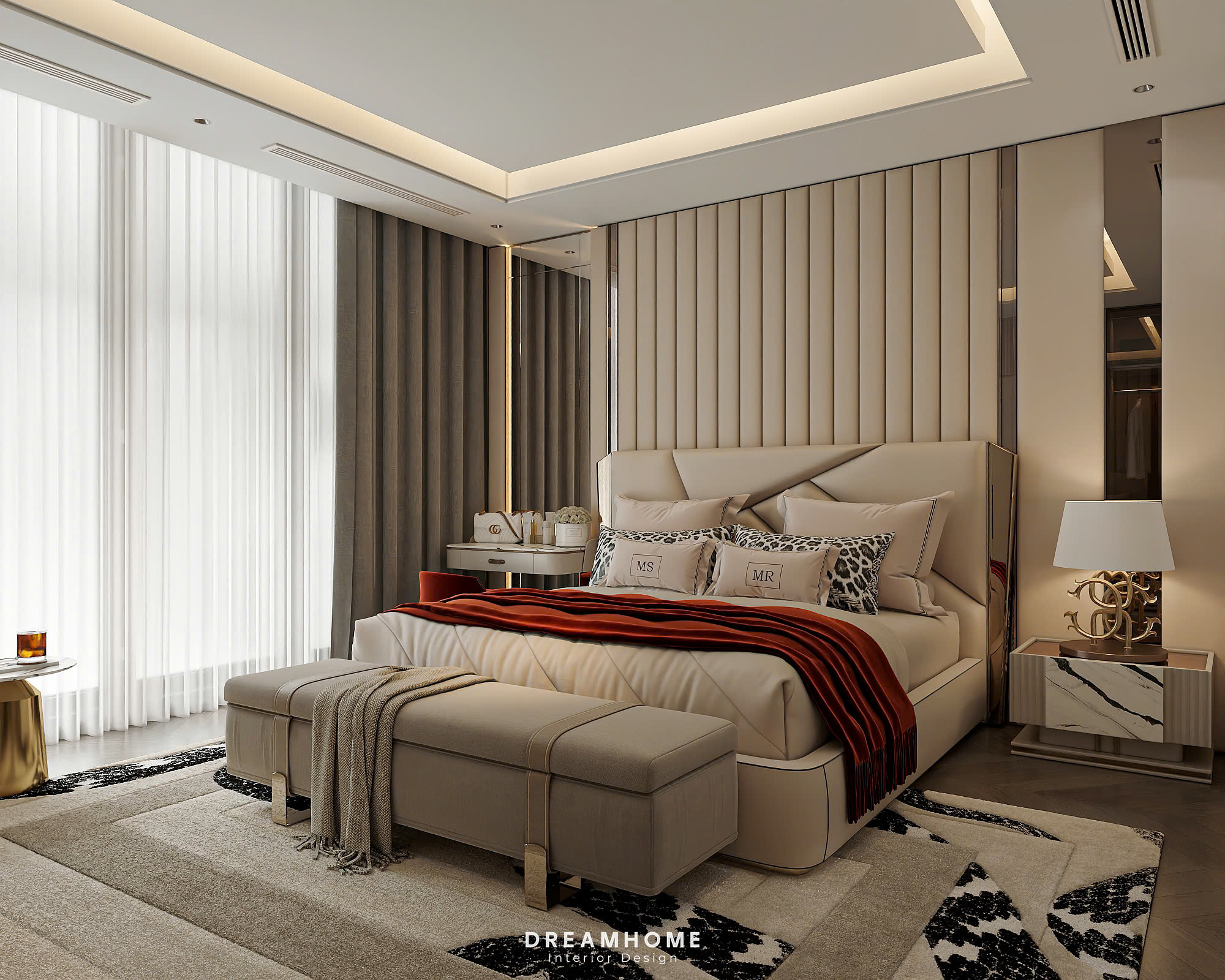 thiết kế nội thất biệt thự vinhomes cổ loa