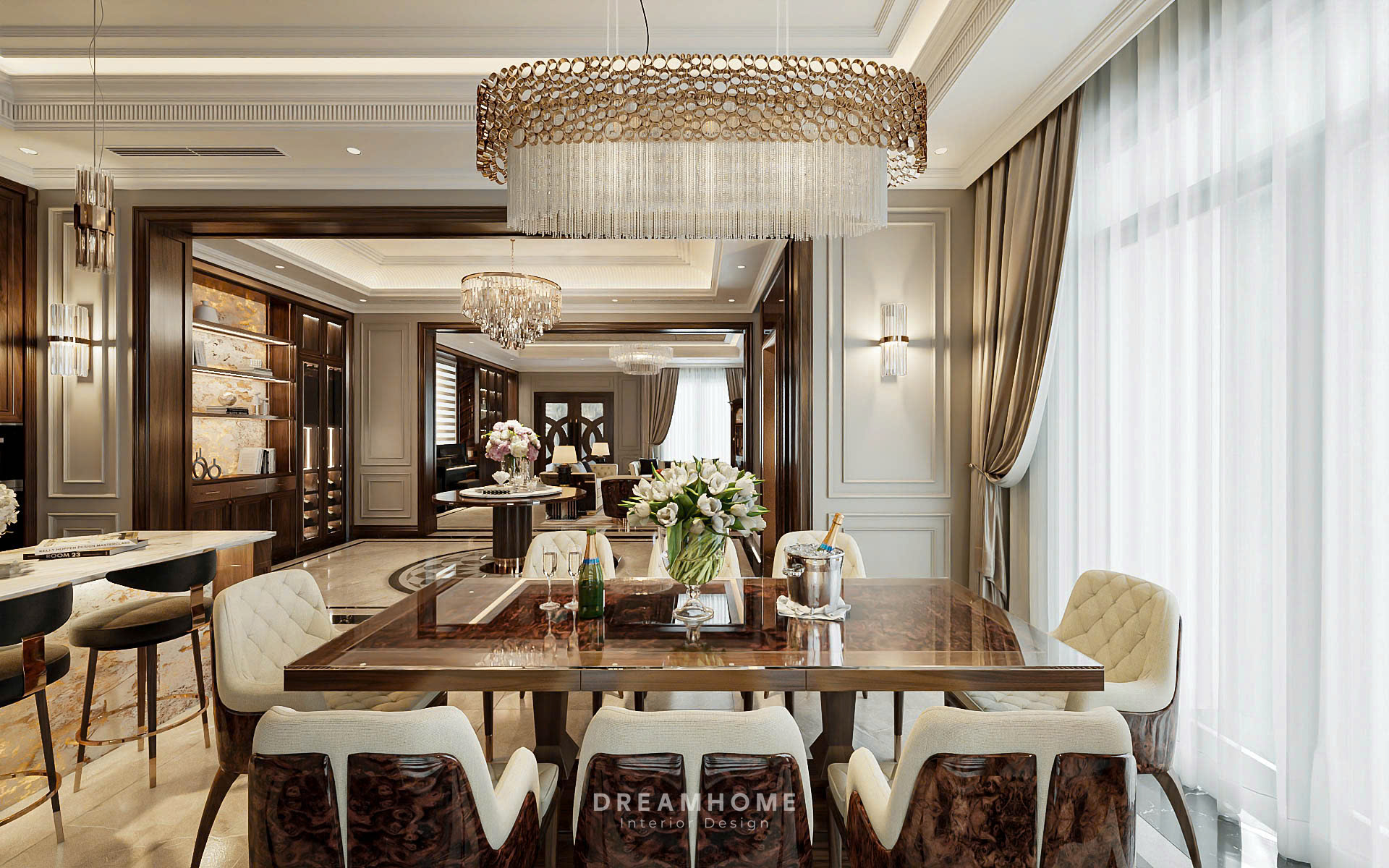 thiết kế nội thất biệt thự vinhomes cổ loa