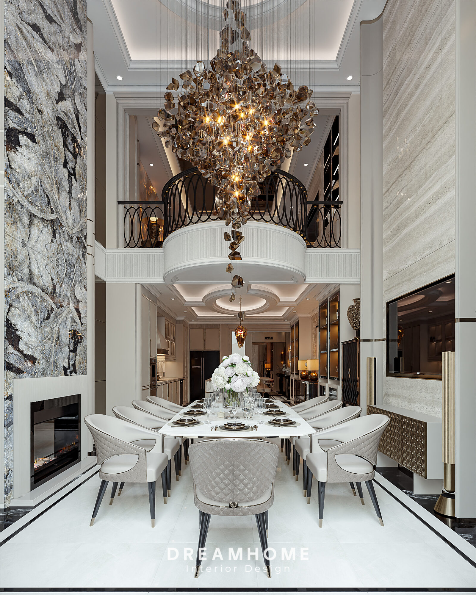 thiết kế nội thất biệt thự hoàng gia