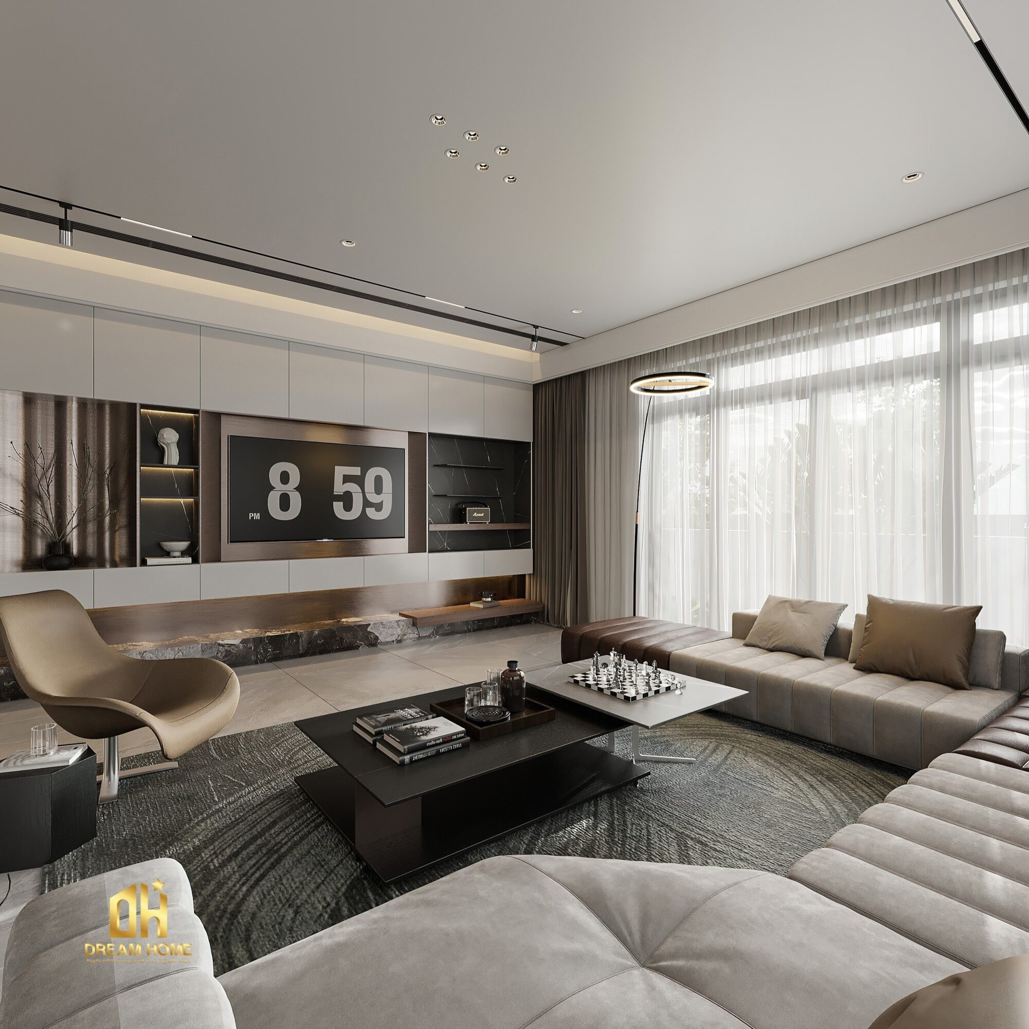 thiết kế nội thất siêu sang