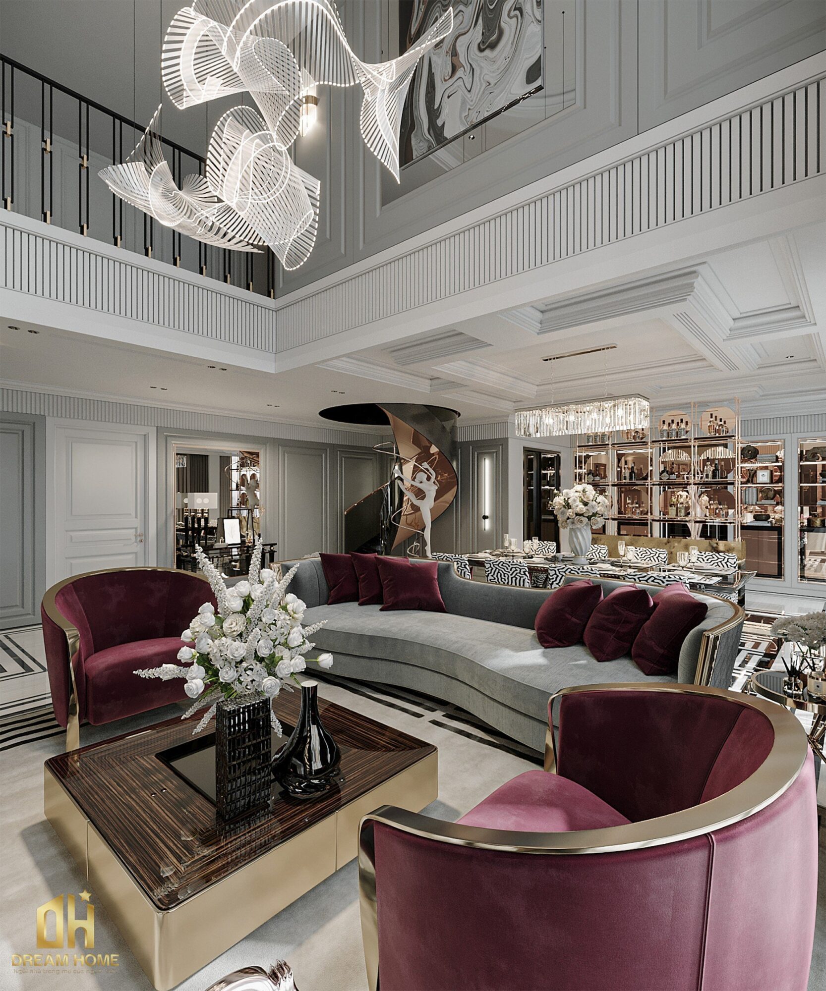 thiết kế nội thất penthouse