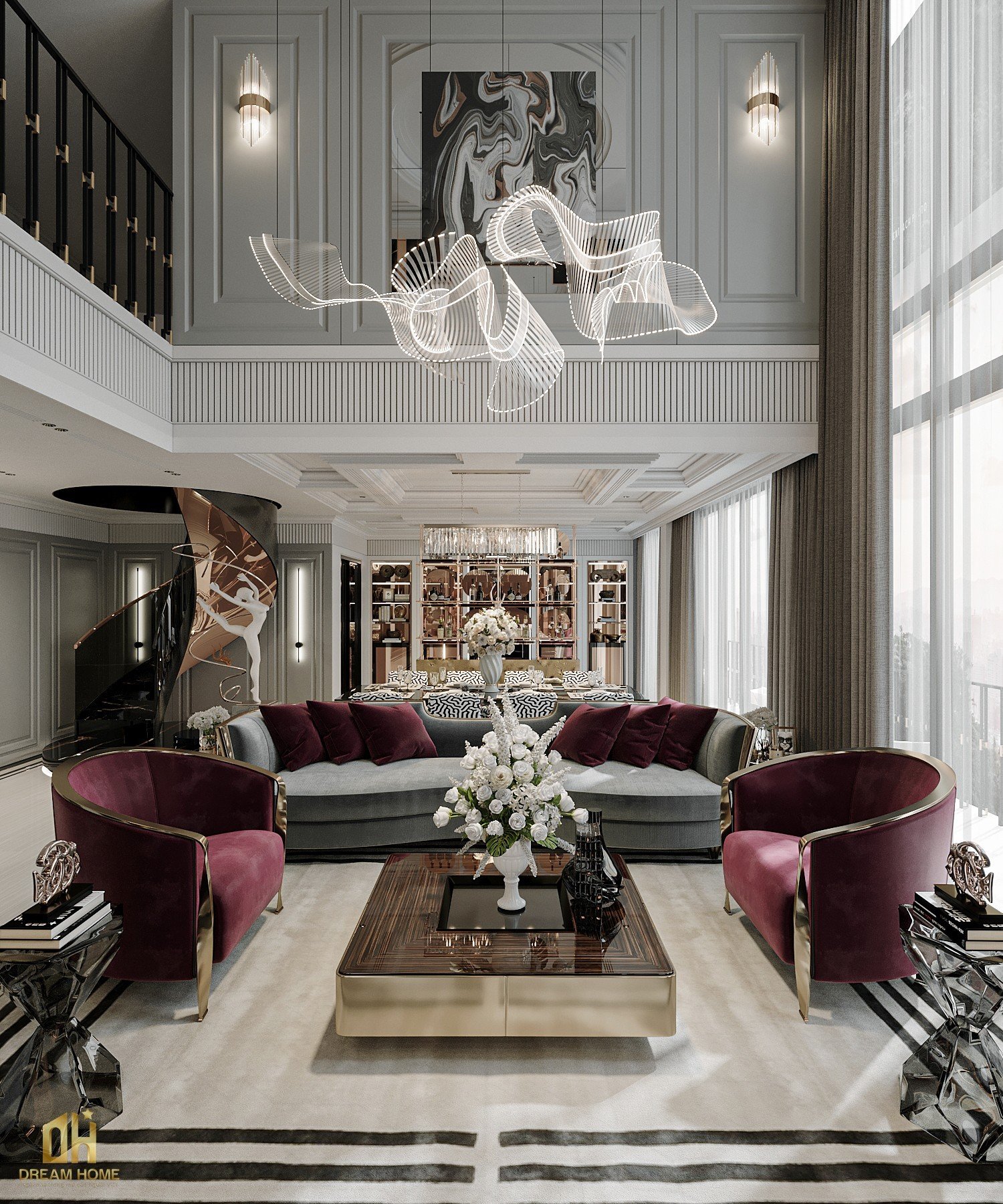 thiết kế nội thất penthouse