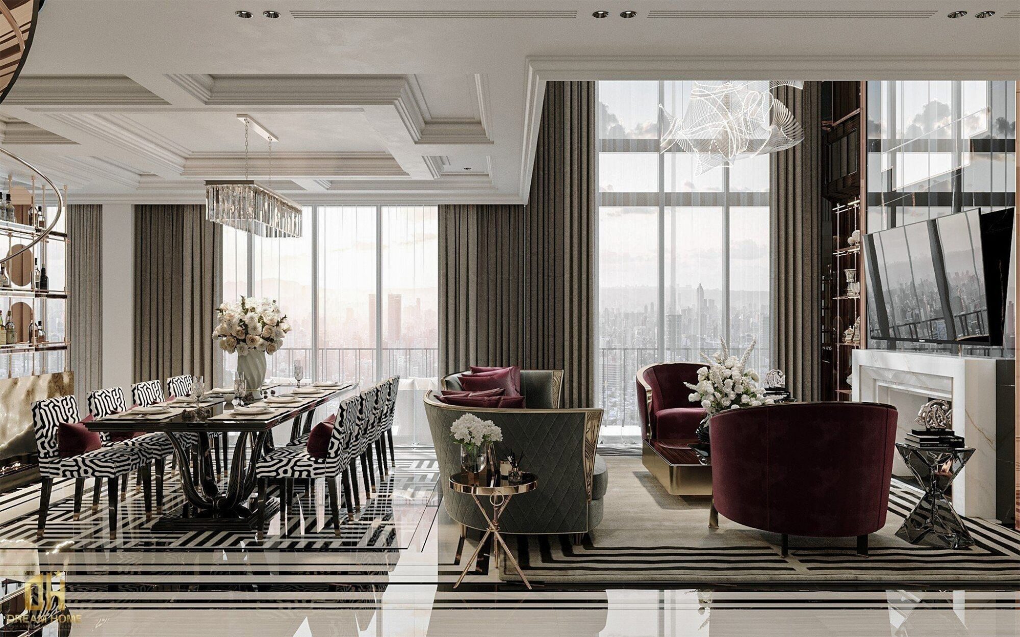 thiết kế nội thất penthouse