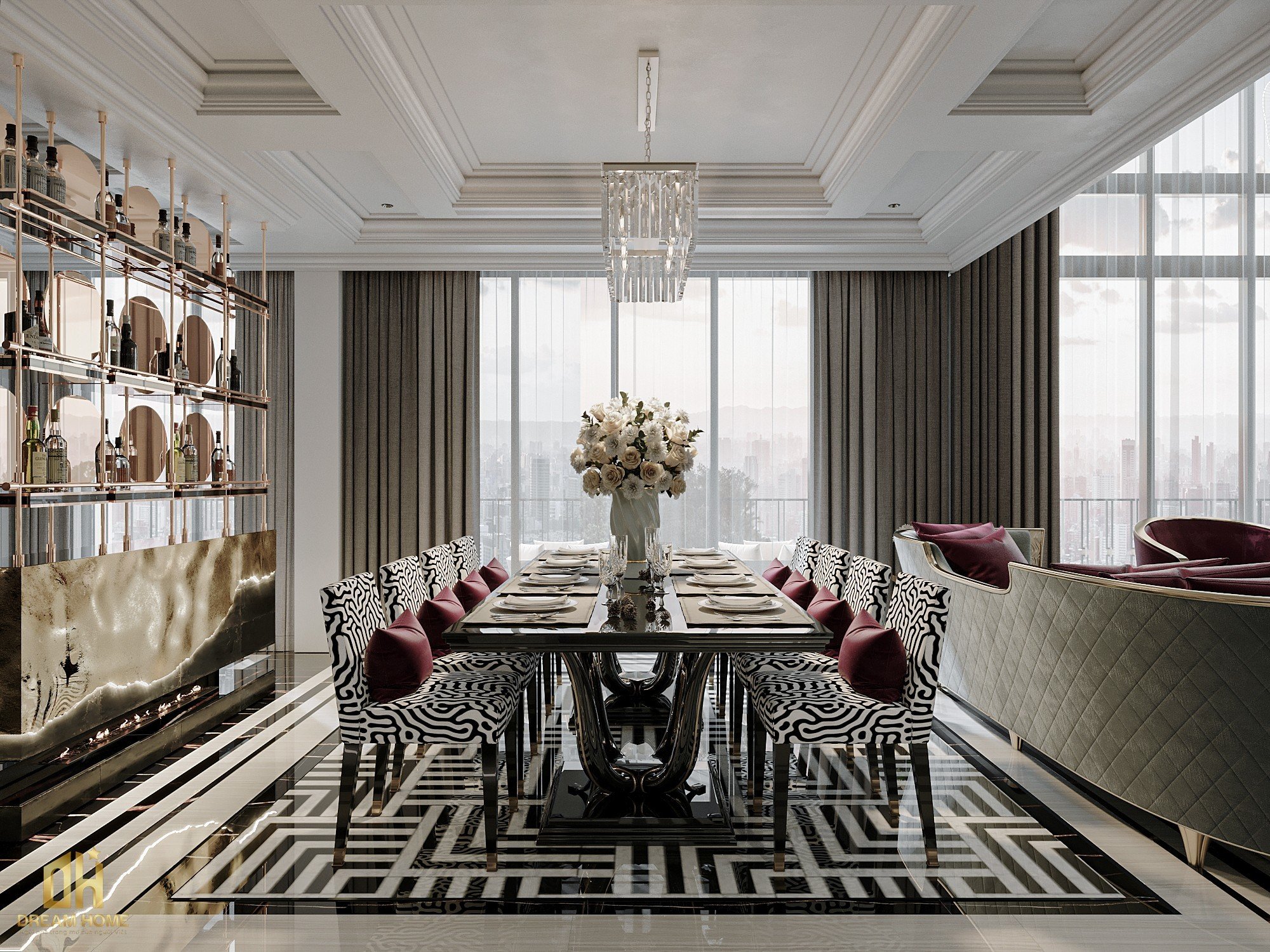 thiết kế nội thất penthouse