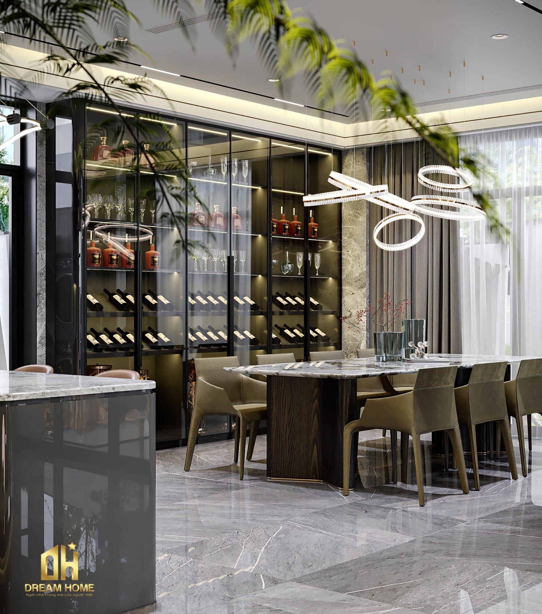 thiết kế nội thất biệt thự hoàng gia 