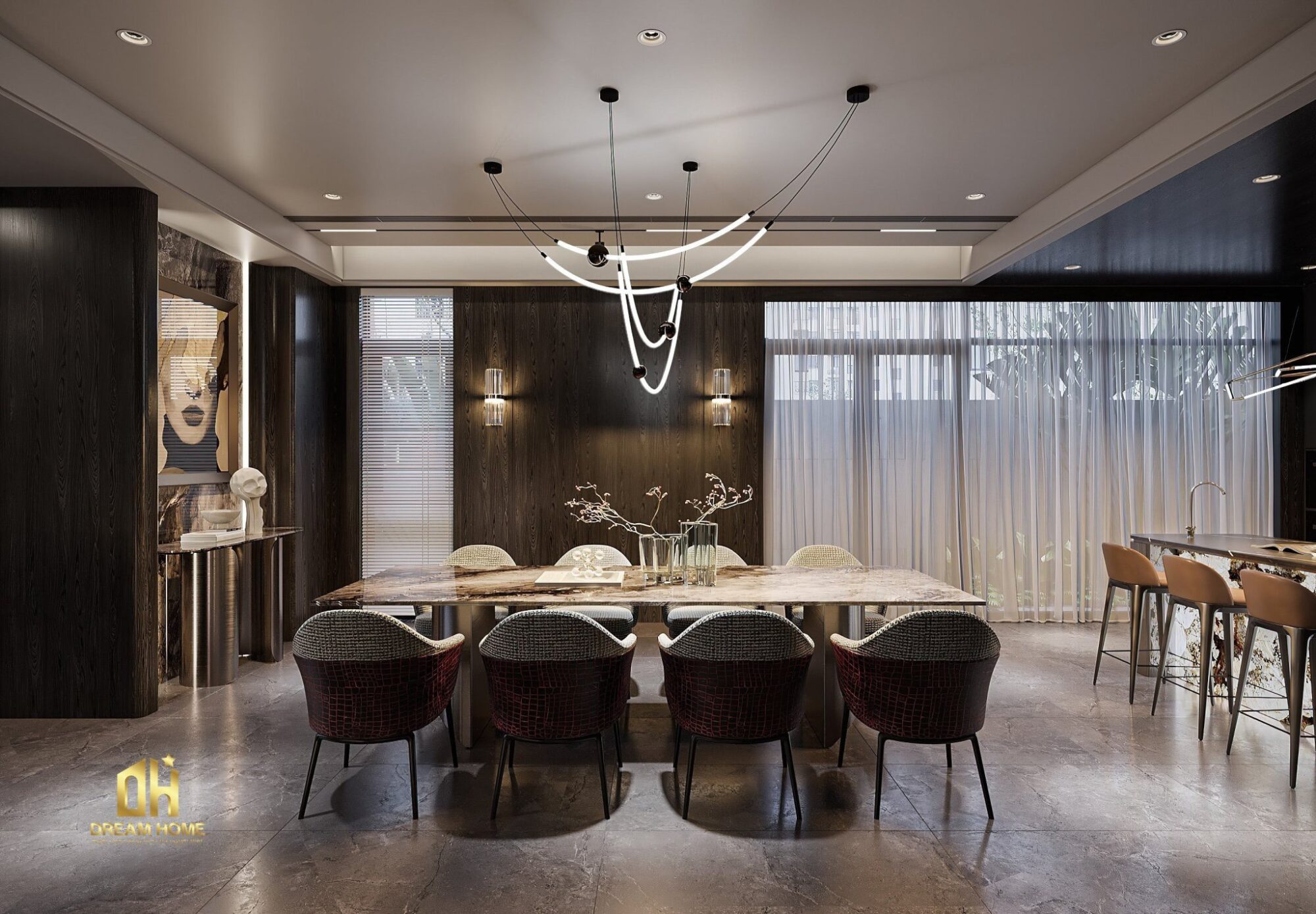 thiết kế nội thất nhà phố