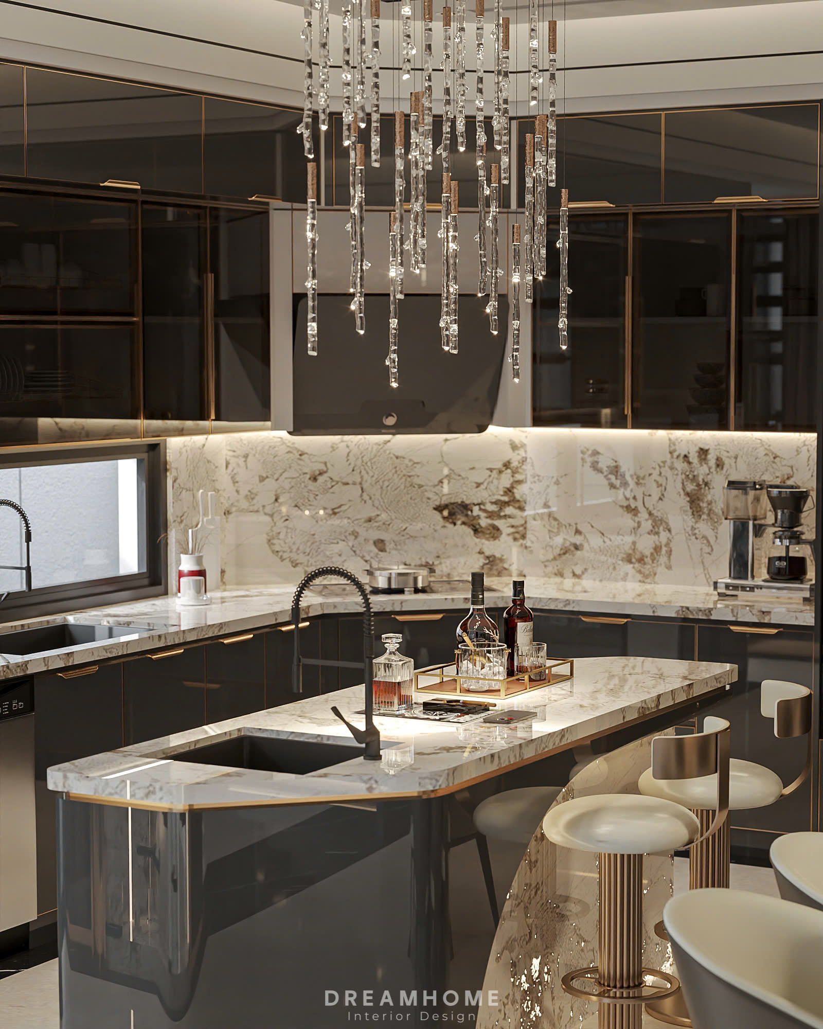 thiết kế nội thất biệt thự hoàng gia