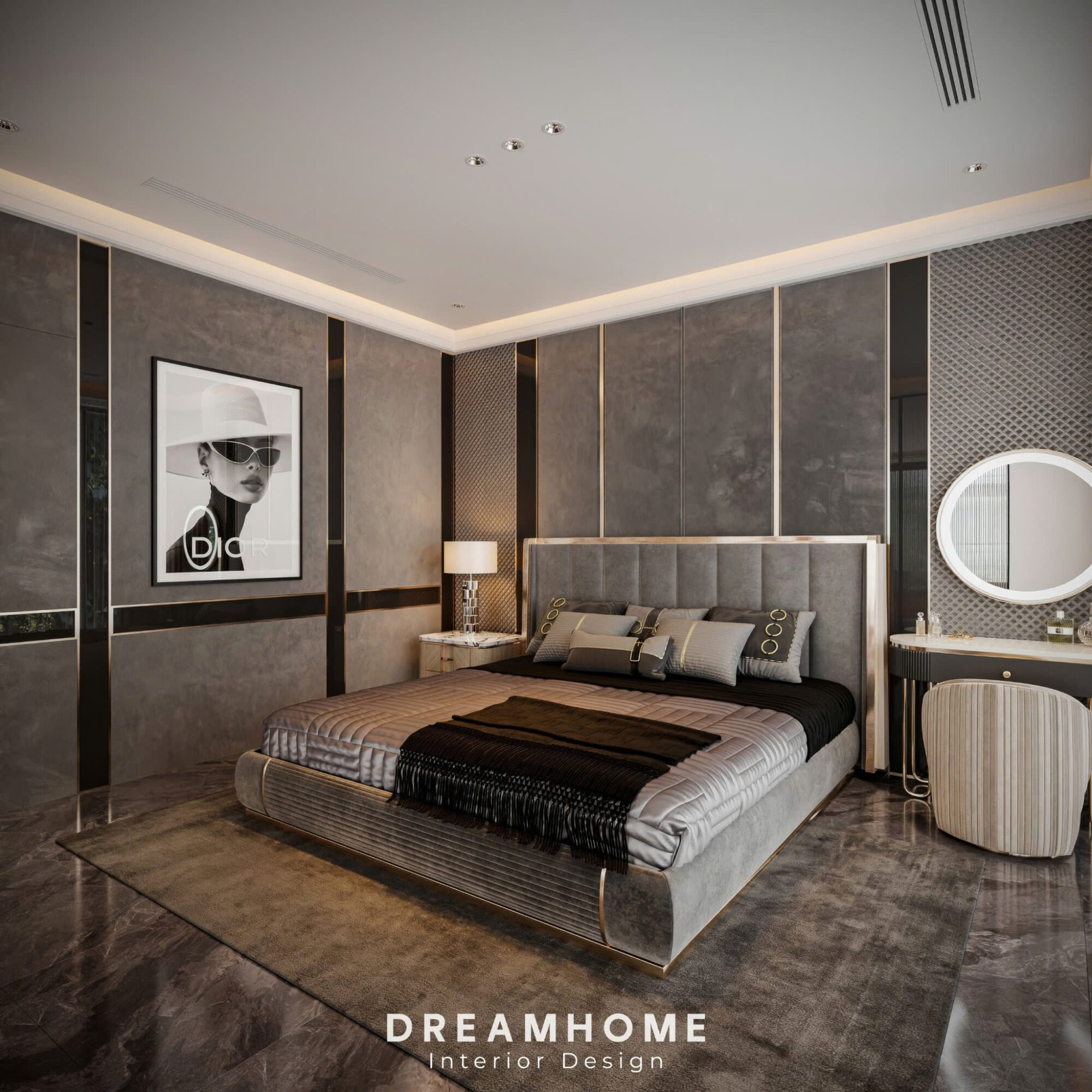 thiết kế nội thất biệt thự hoàng gia 