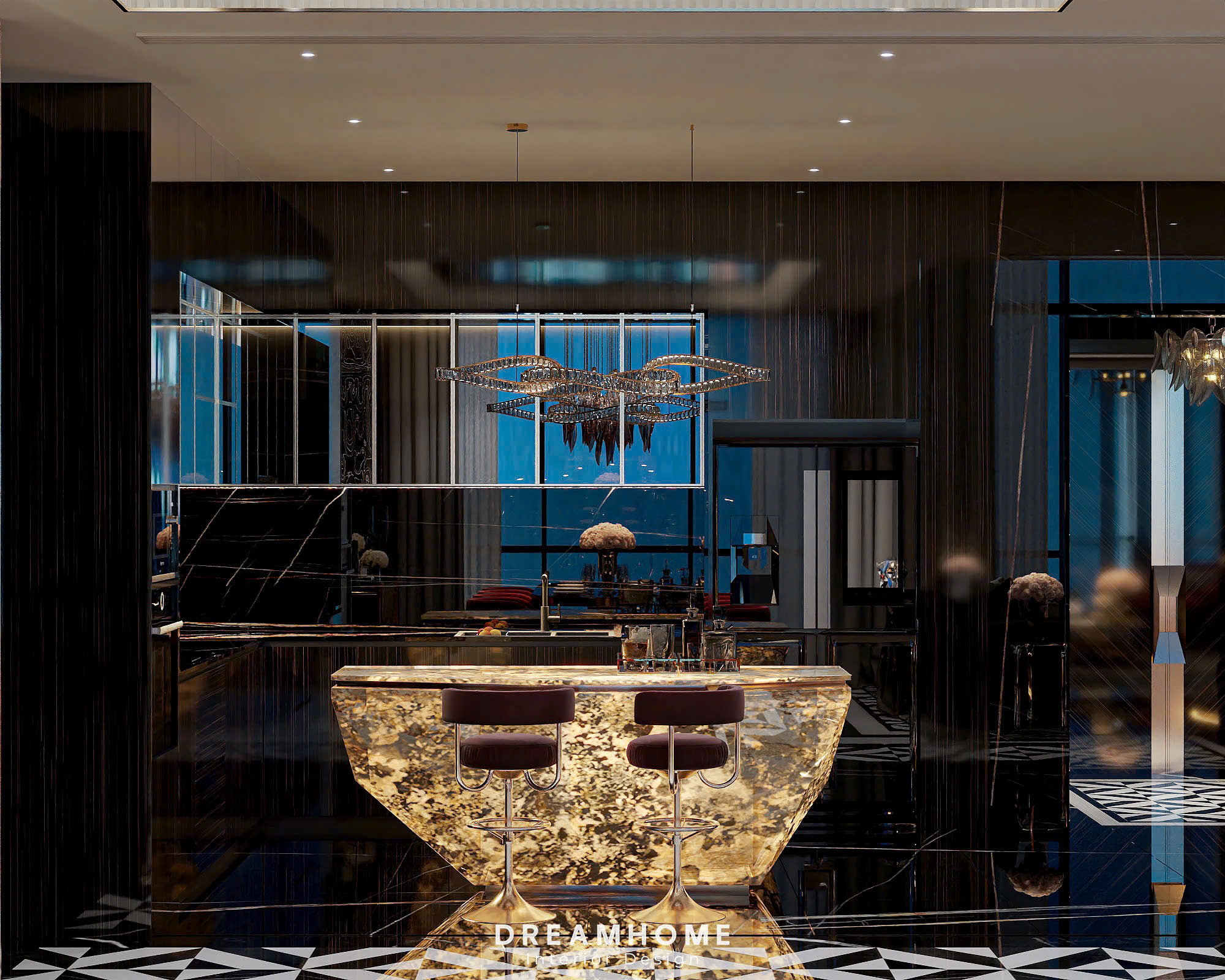 thiết kế nội thất penthouse