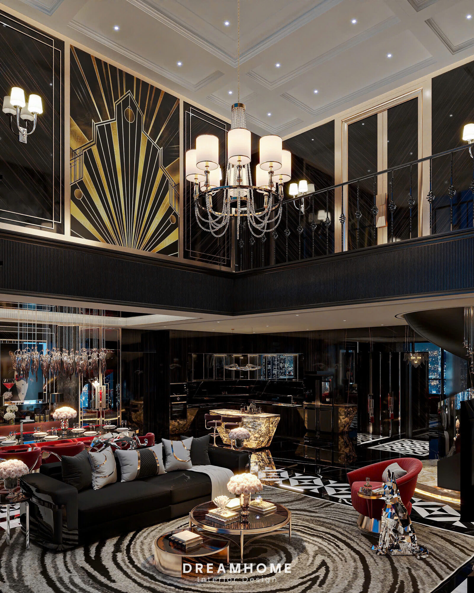 thiết kế nội thất penthouse