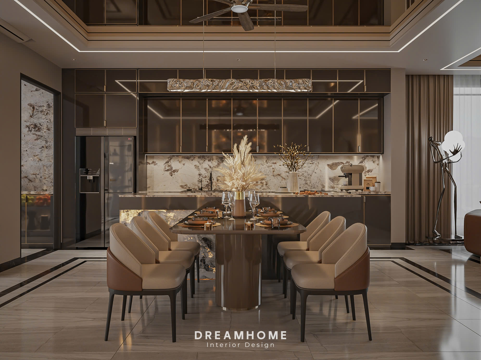 thiết kế nội thất siêu sang