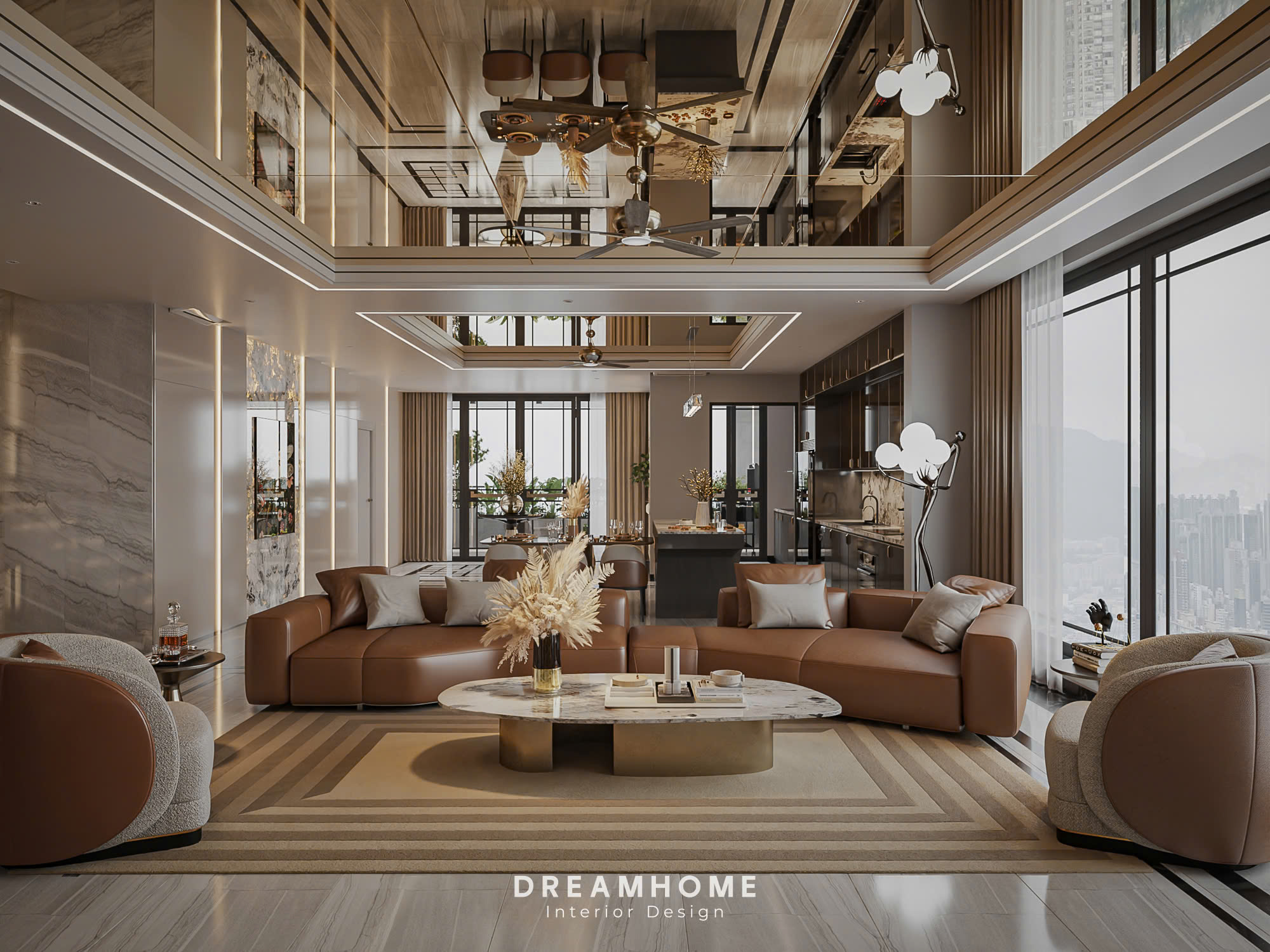 thiết kế nội thất siêu sang