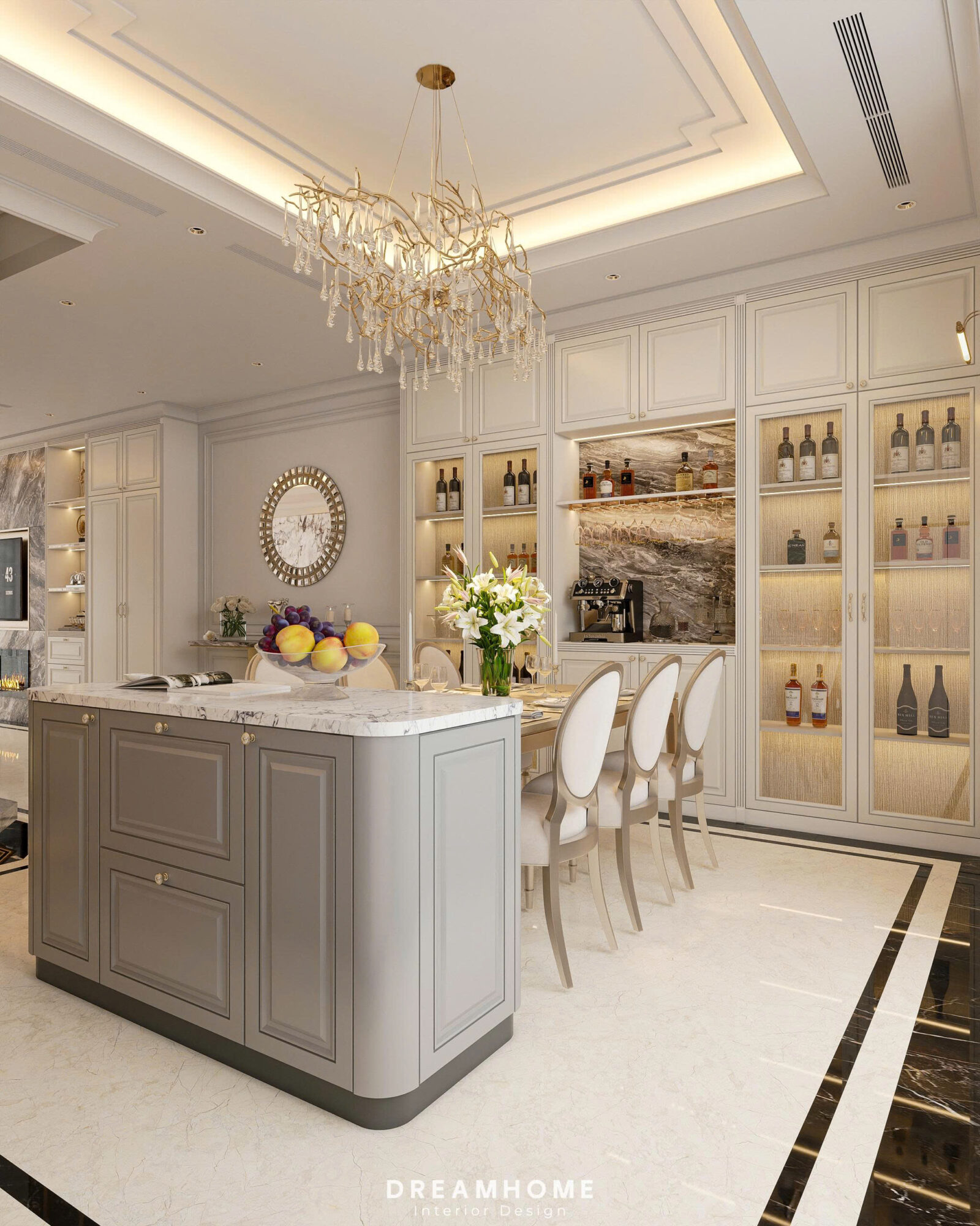 thiết kế nội thất biệt thự hoàng gia