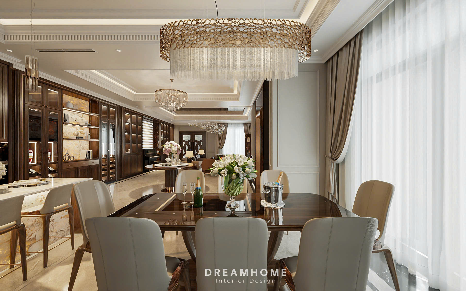 thiết kế nội thất siêu sang