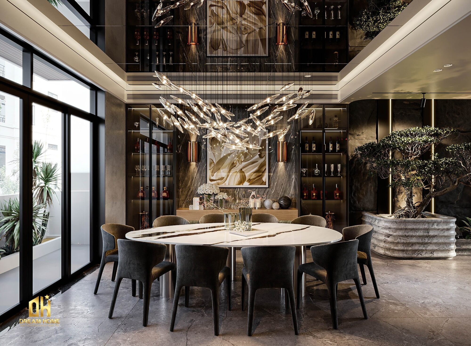 xu hướng nội thất biệt thự