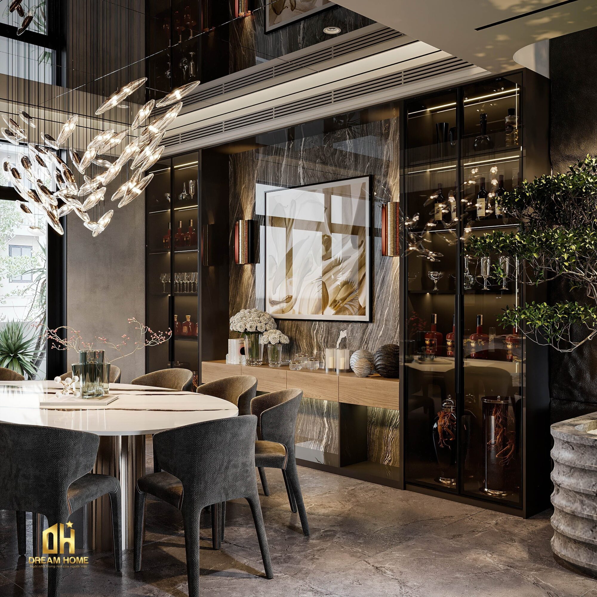 xu hướng nội thất biệt thự