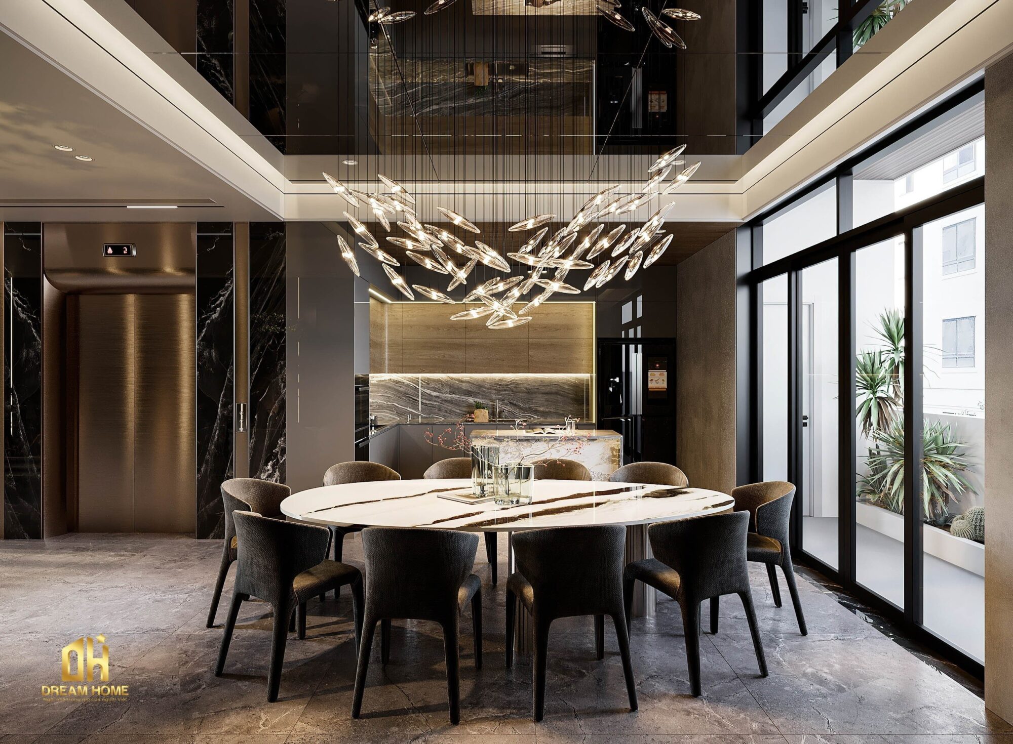 xu hướng nội thất biệt thự