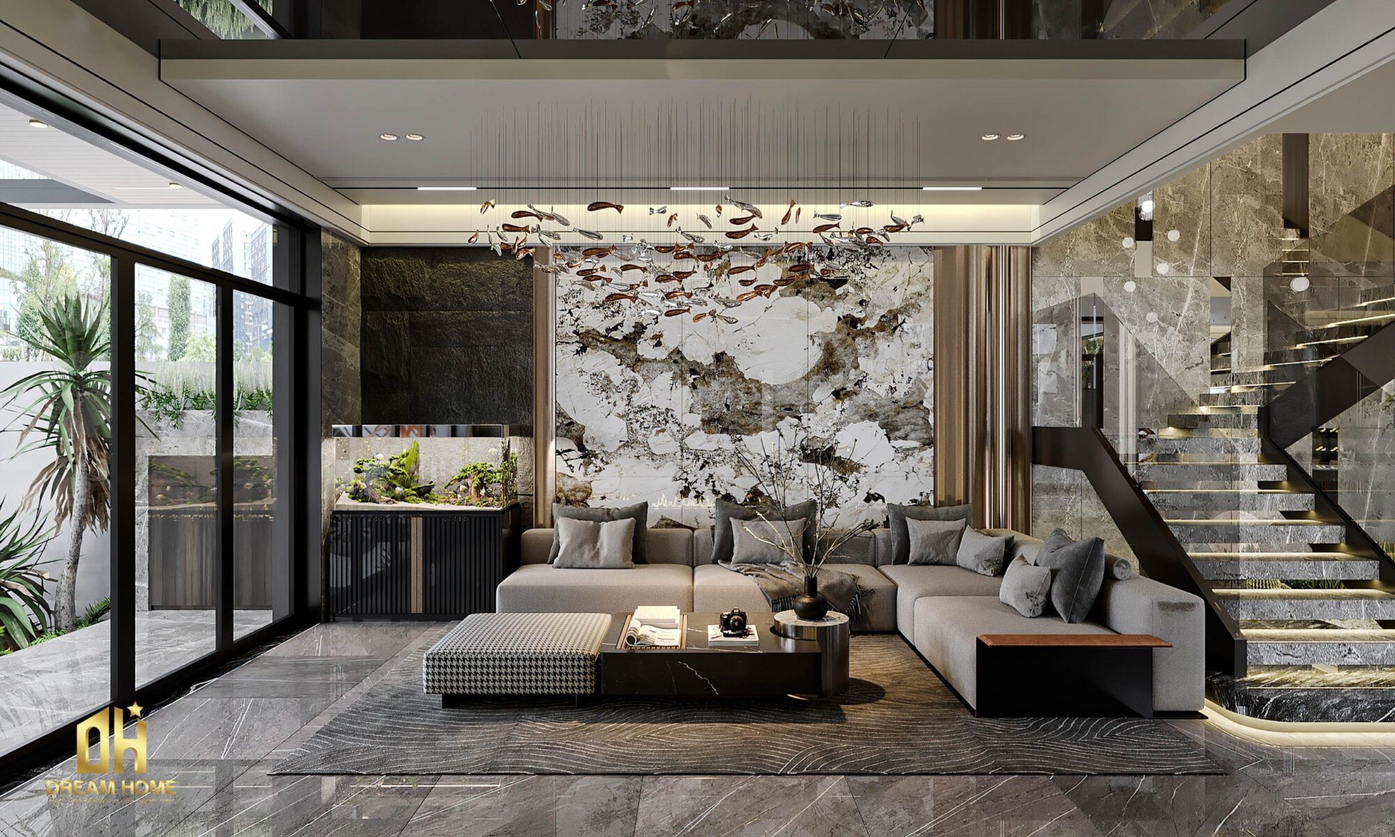 xu hướng nội thất biệt thự