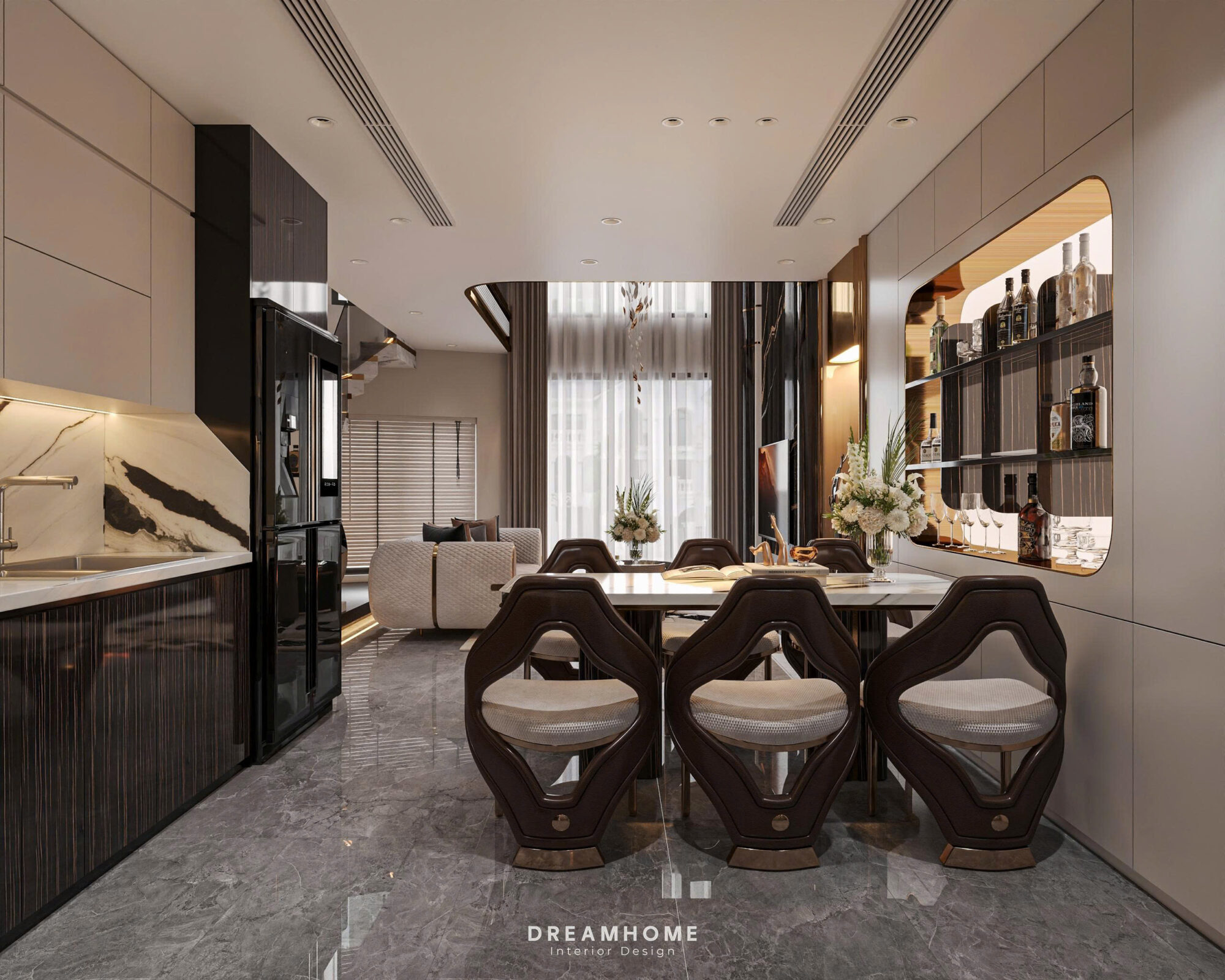 thiết kế nội thất nhà phố